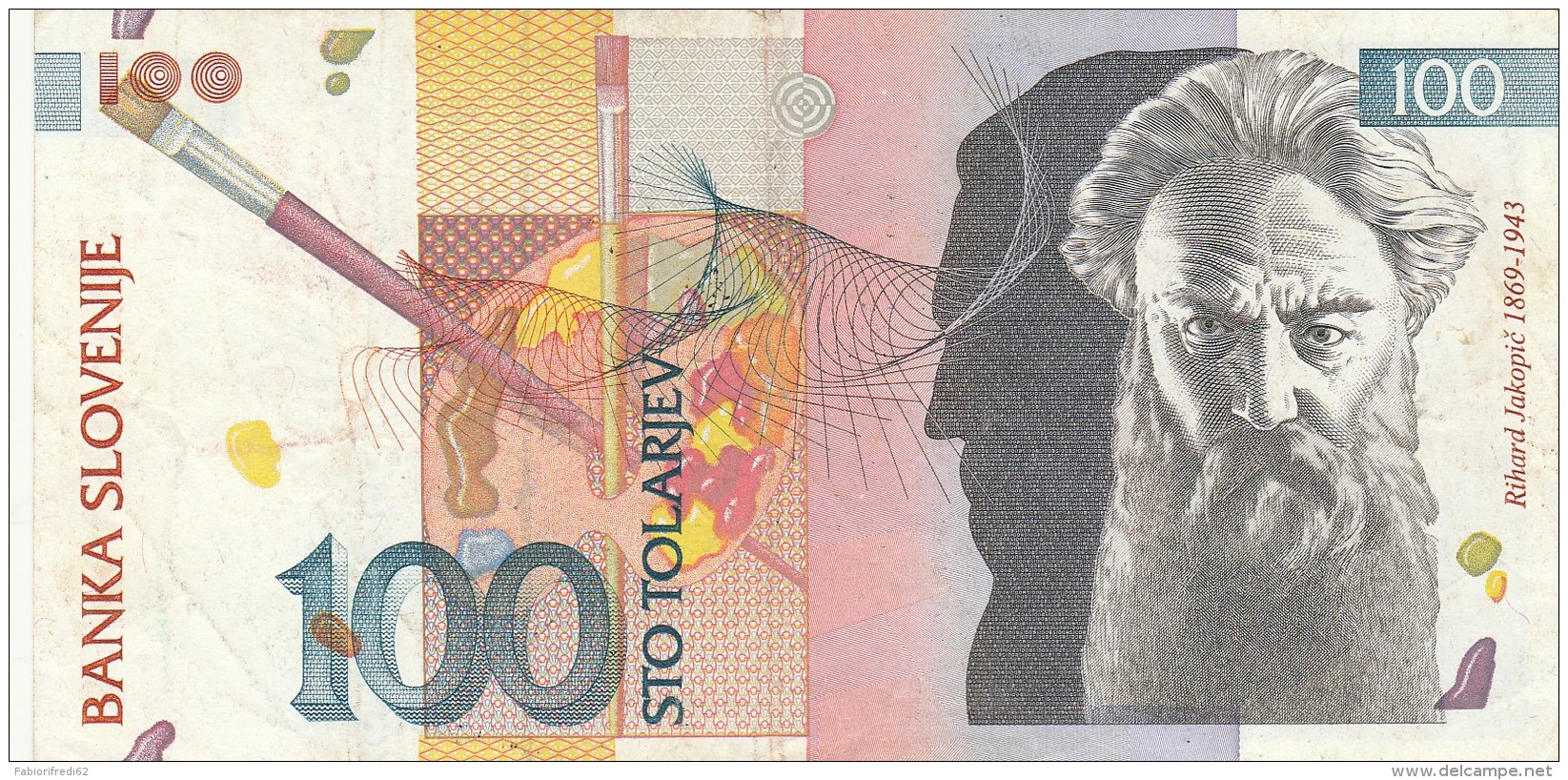 SLOVENIA 100 TOLAR -EF (BA67 - Slovenia