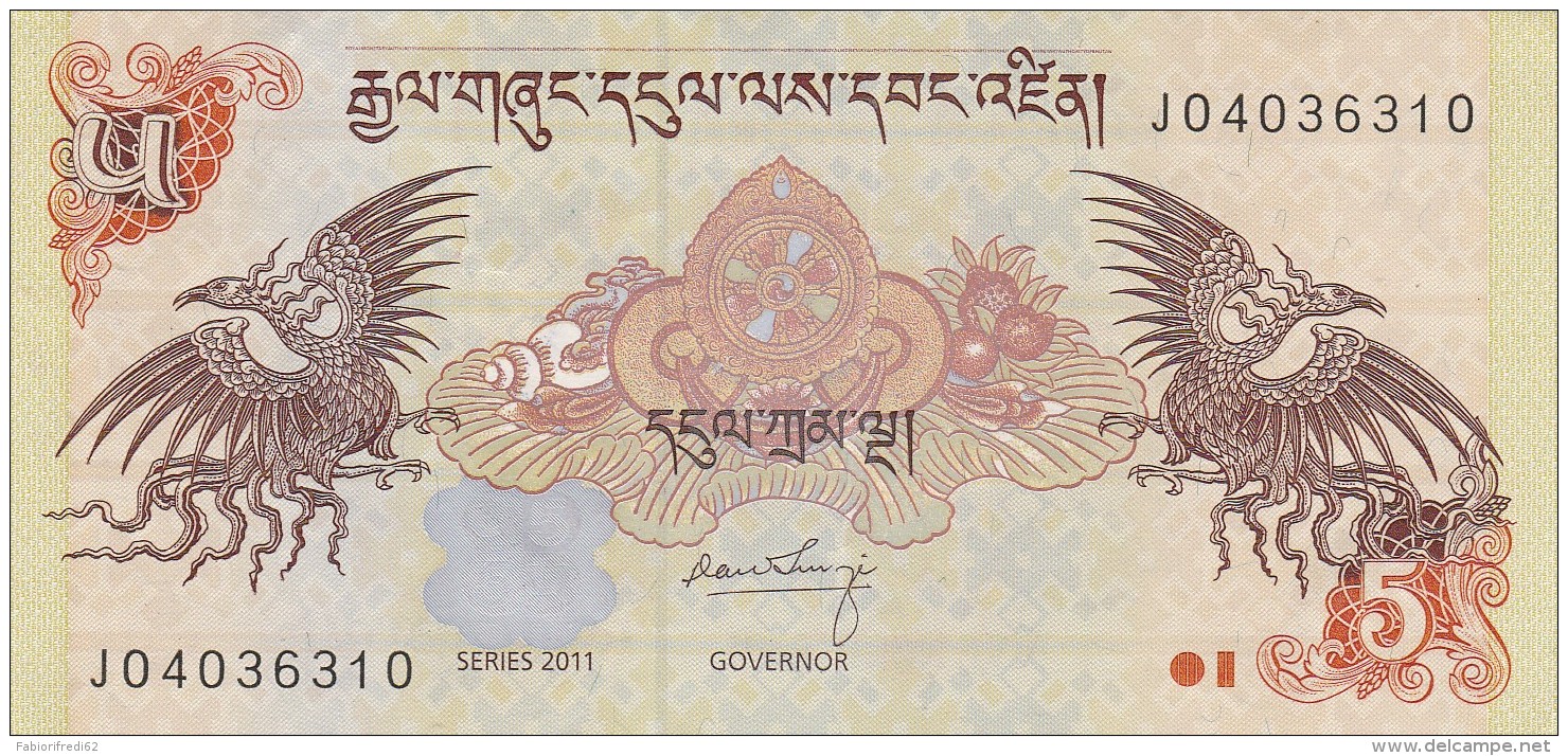 BHUTAN 5 NGULTRUM -EF (BA154 - Bhoutan