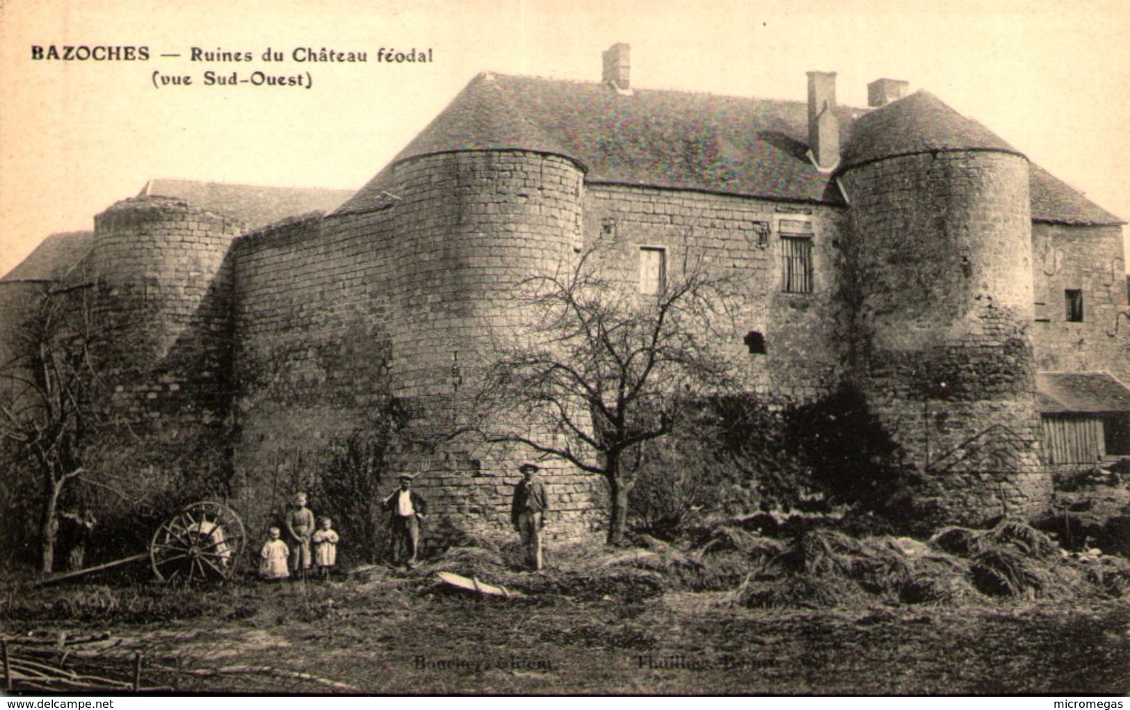 58 - BAZOCHES - Ruines Du Château Féodal (vue Sud-Ouest) - Bazoches