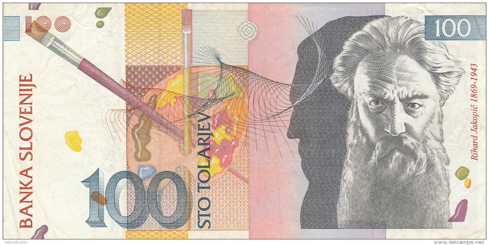 SLOVENIA 100 TOLAREV - EF (BA161 - Slovenia