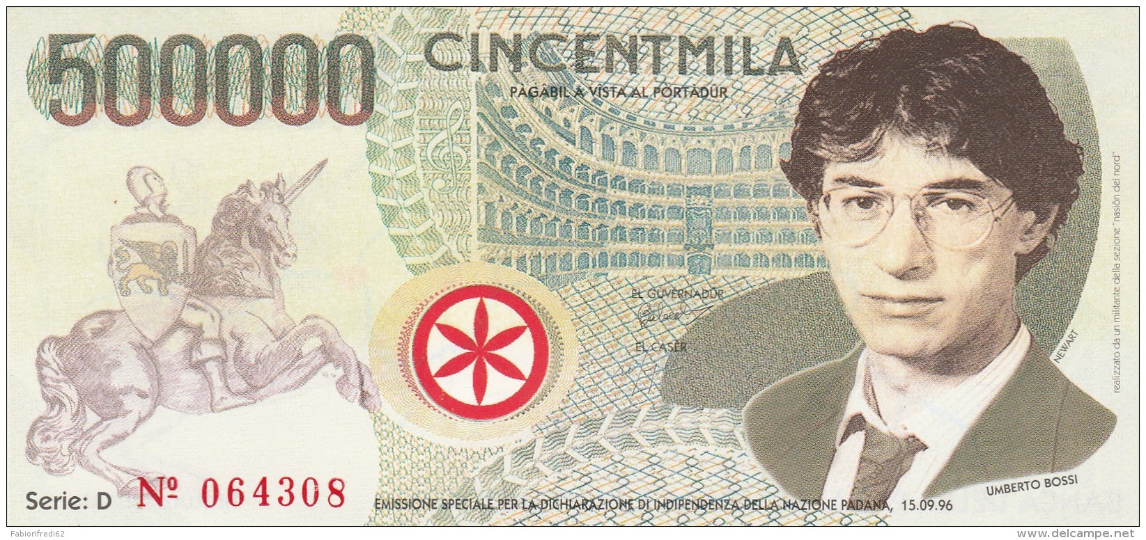 LEGA 500000 CINCENTMILA-  (BA168 - [17] Fakes & Specimens