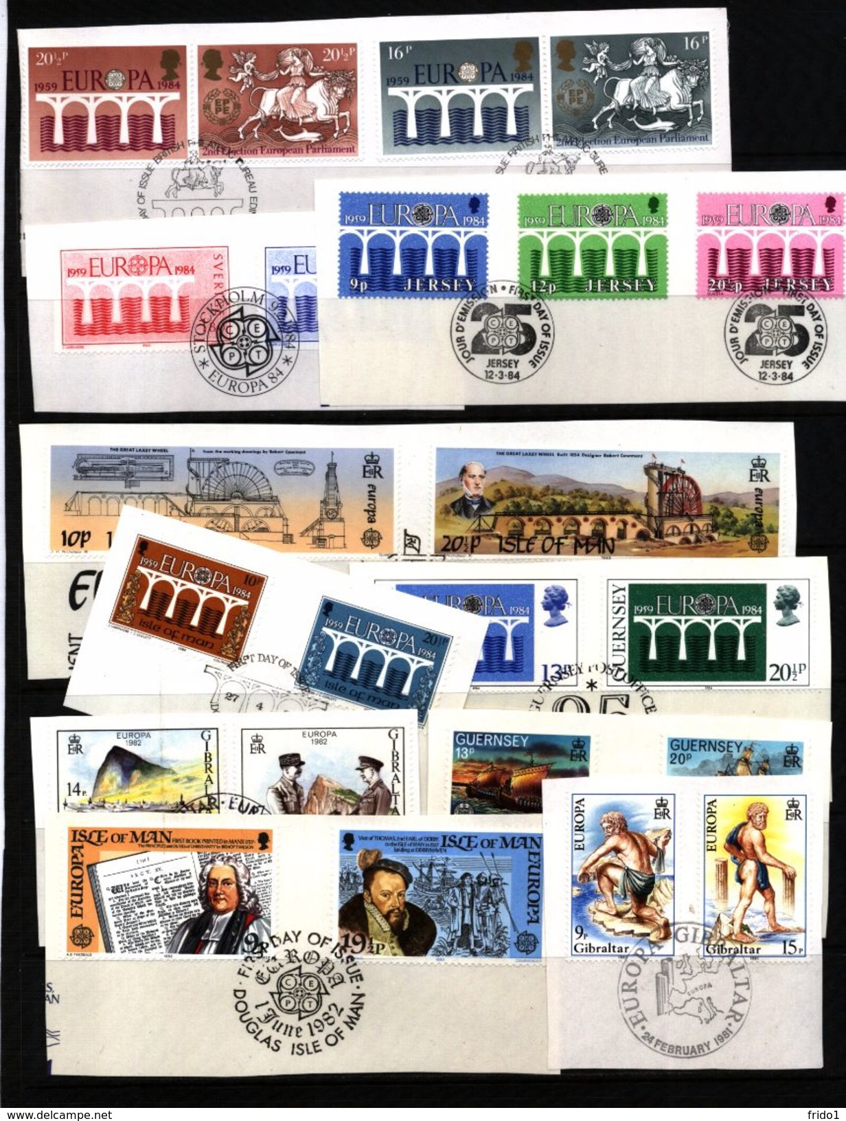 Europa Cept Selection Of Fine Used Sets With FDC Postmarks 2 - Collections