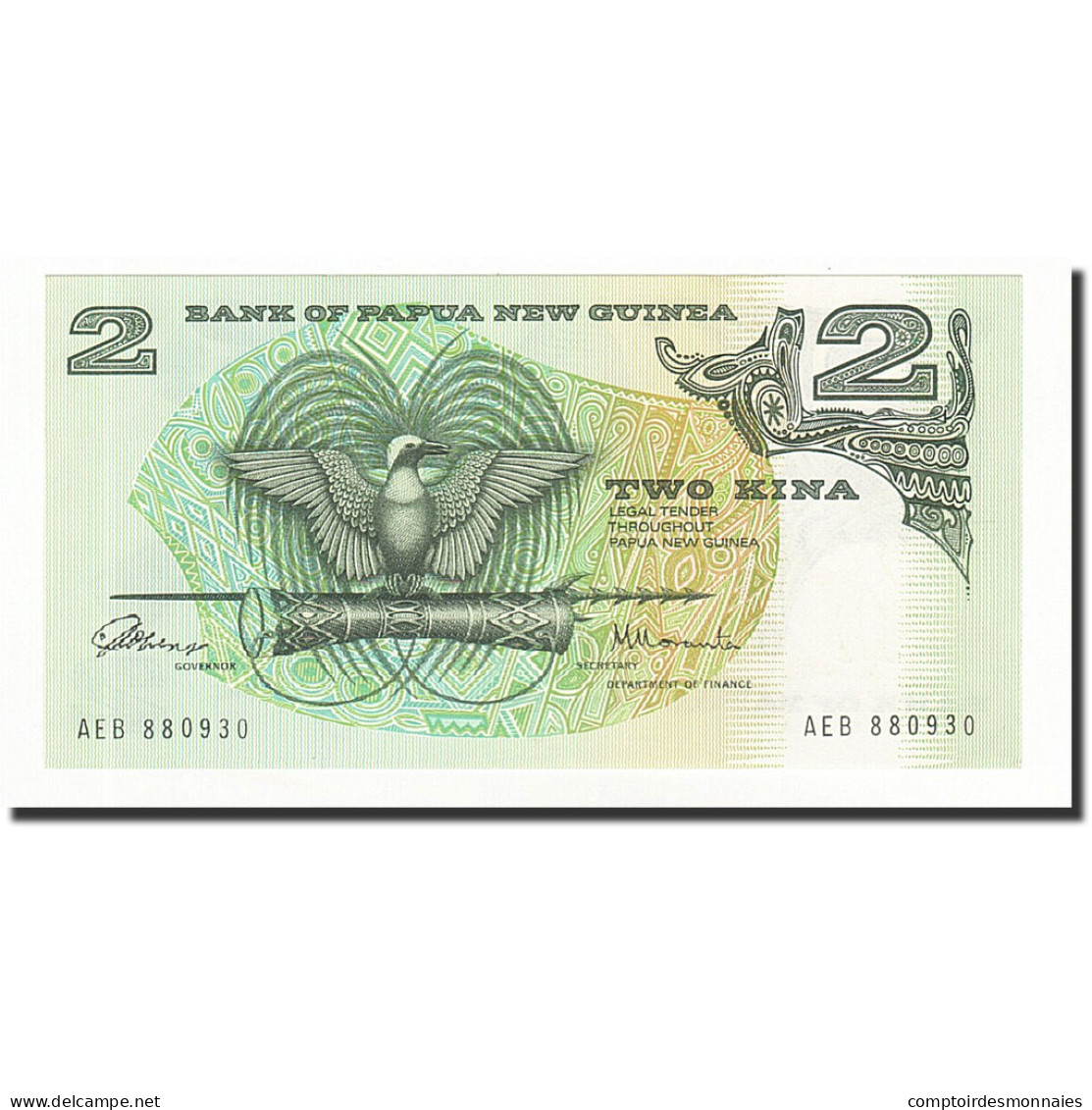 Billet, Papua New Guinea, 2 Kina, Undated (1981), KM:5a, NEUF - Papouasie-Nouvelle-Guinée