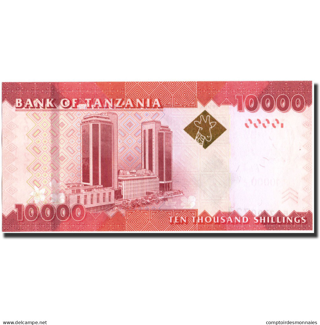 Billet, Tanzania, 10,000 Shilingi, 2010, Undated (2010), KM:44, SPL+ - Tanzanie