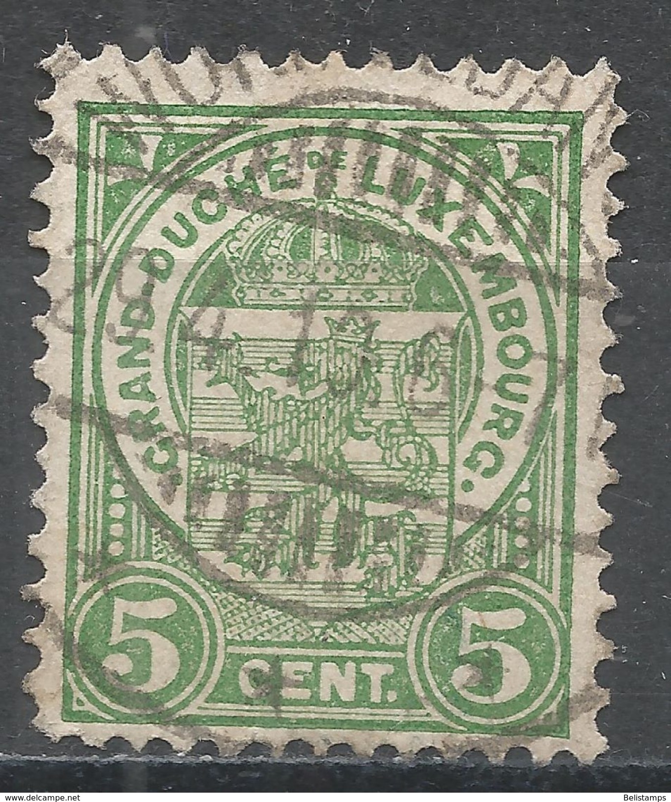 Luxembourg 1907. Scott #78 (U) Coat Of Arms - 1907-24 Ecusson