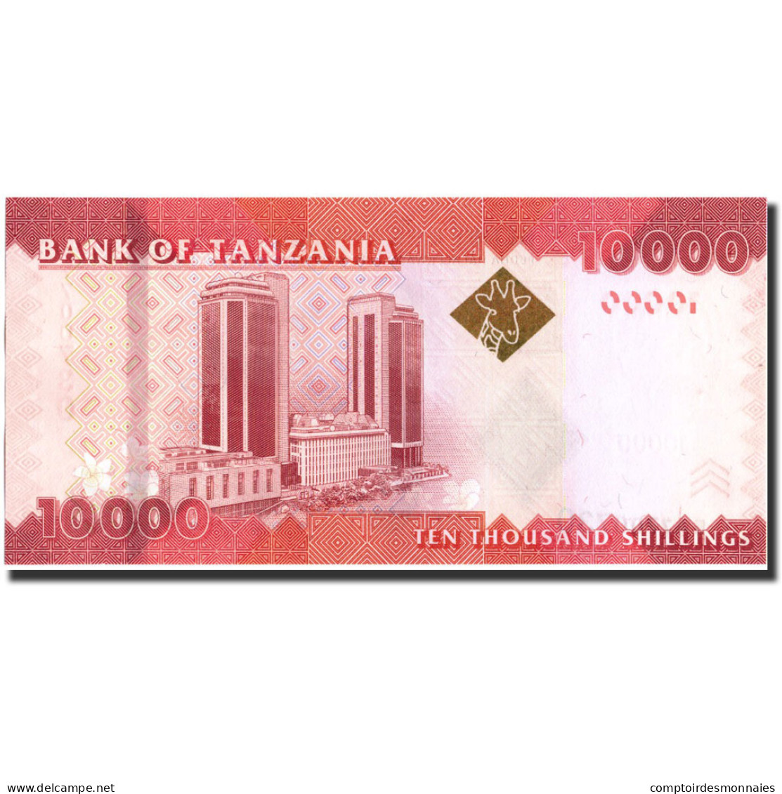 Billet, Tanzania, 10,000 Shilingi, 2010, Undated (2010), KM:44, NEUF - Tanzanie