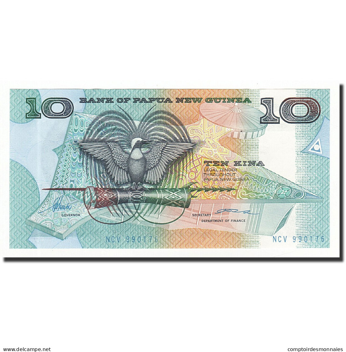 Billet, Papua New Guinea, 10 Kina, Undated (1988), KM:9c, NEUF - Papua Nuova Guinea