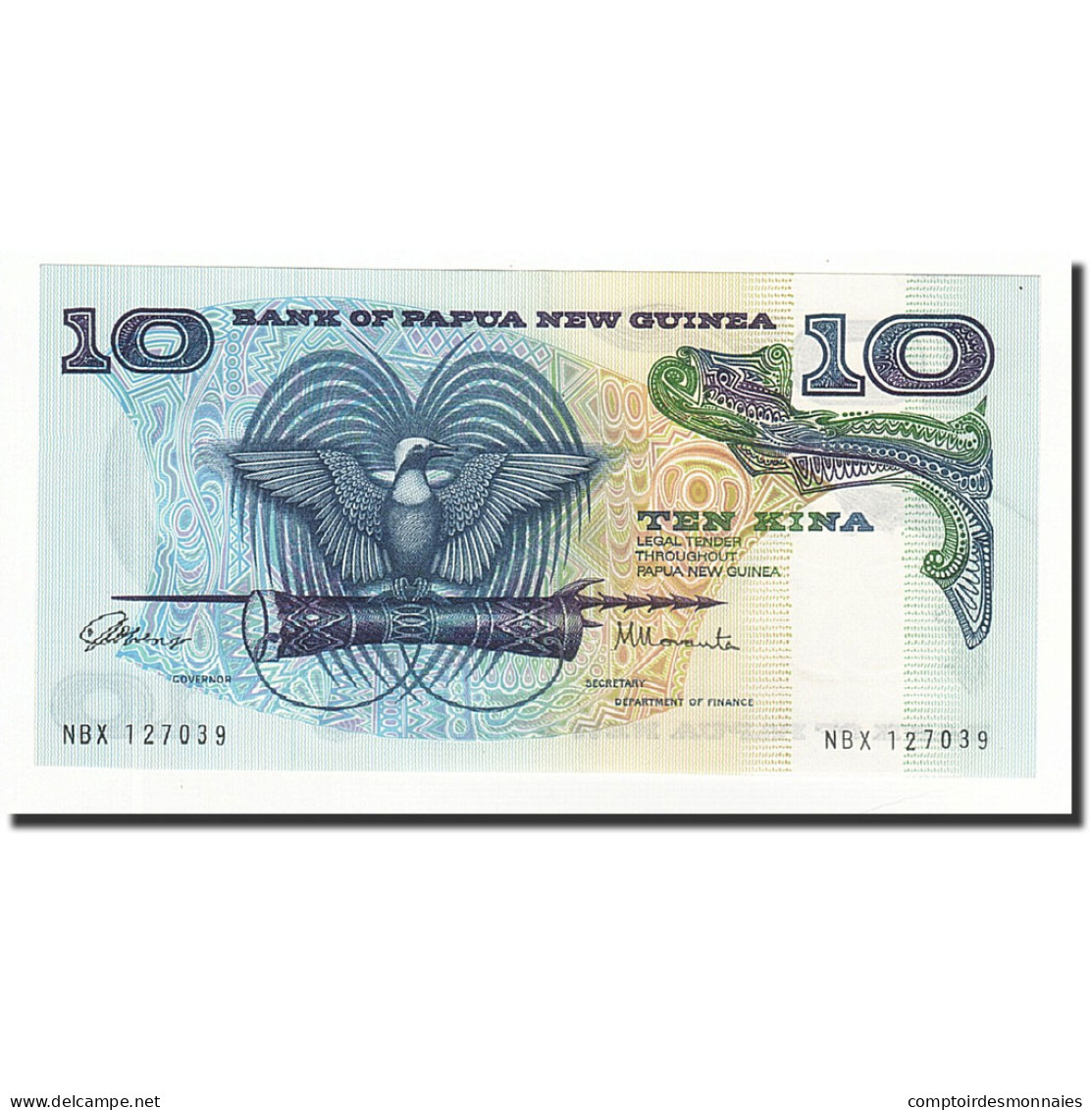 Billet, Papua New Guinea, 10 Kina, Undated (1985), KM:7, NEUF - Papouasie-Nouvelle-Guinée