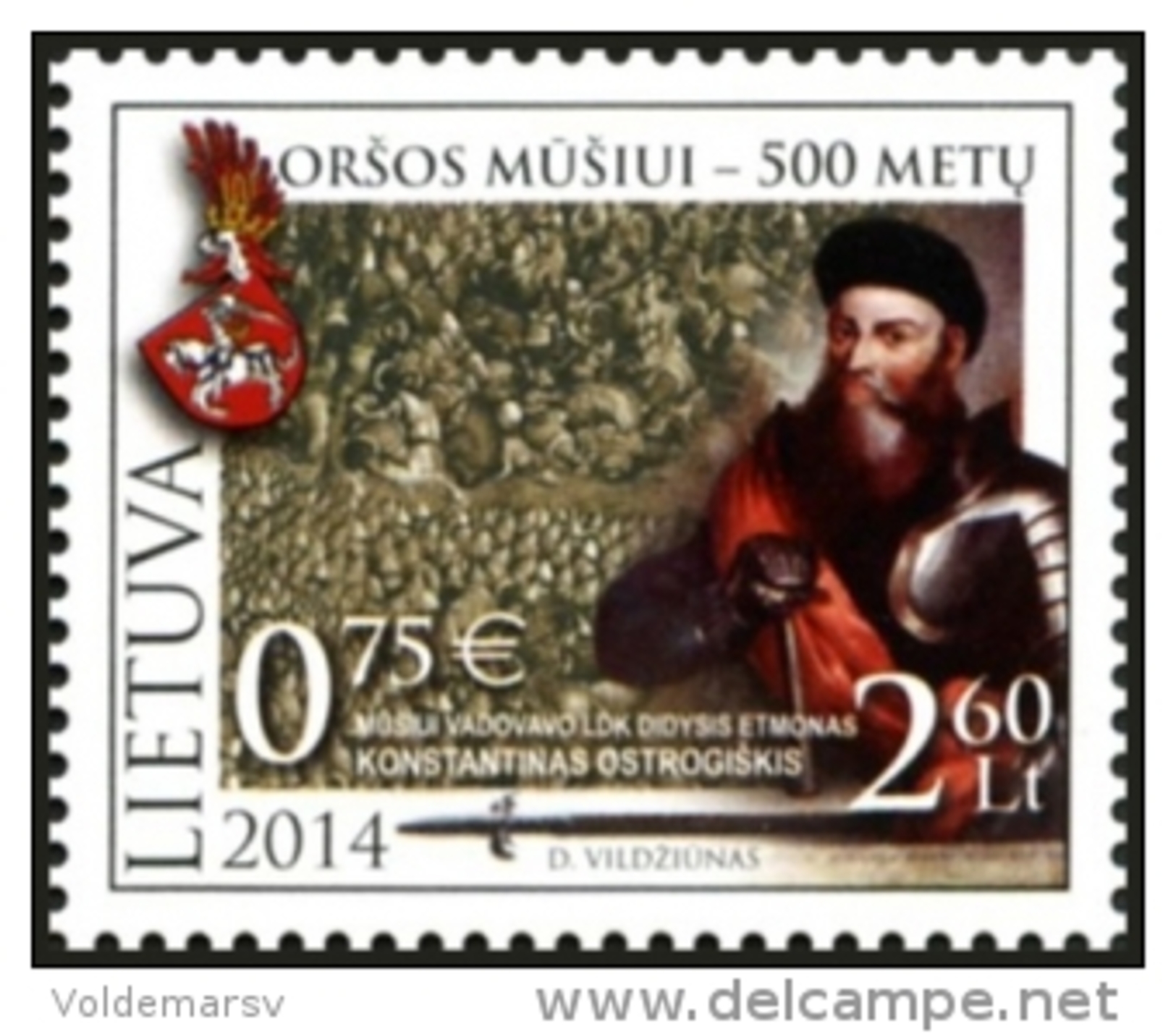 Lithuania 2014 Mih. 1169 Battle Of Orsha MNH ** - Lituania