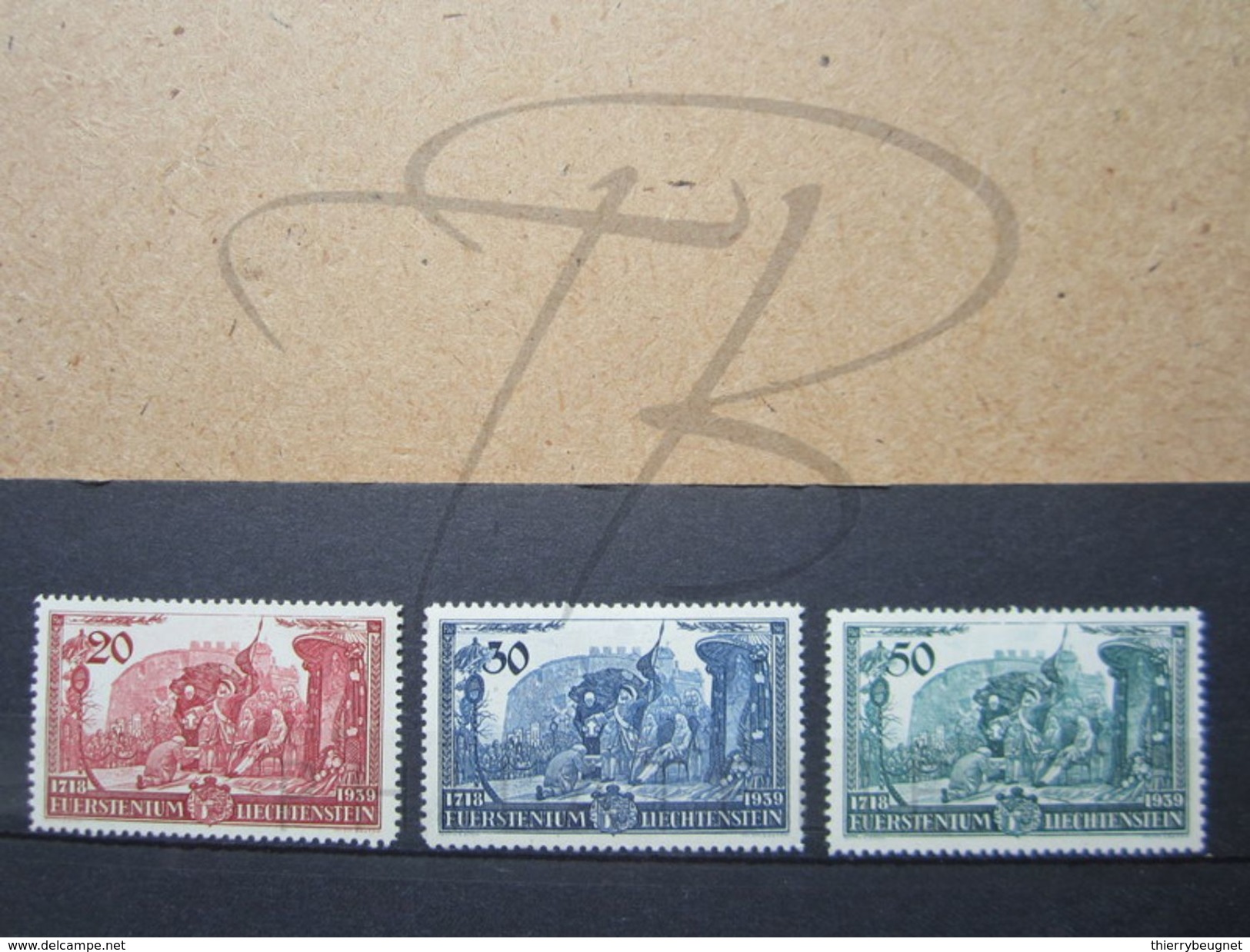 VEND BEAUX TIMBRES DU LIECHTENSTEIN N° 155 - 157 , X !!! - Neufs