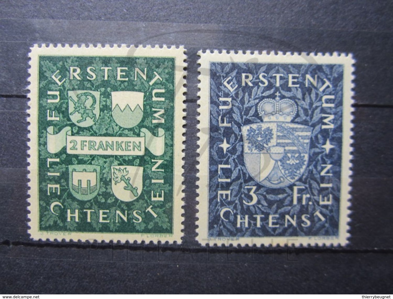 VEND BEAUX TIMBRES DU LIECHTENSTEIN N° 159 + 160 , X !!! - Ungebraucht