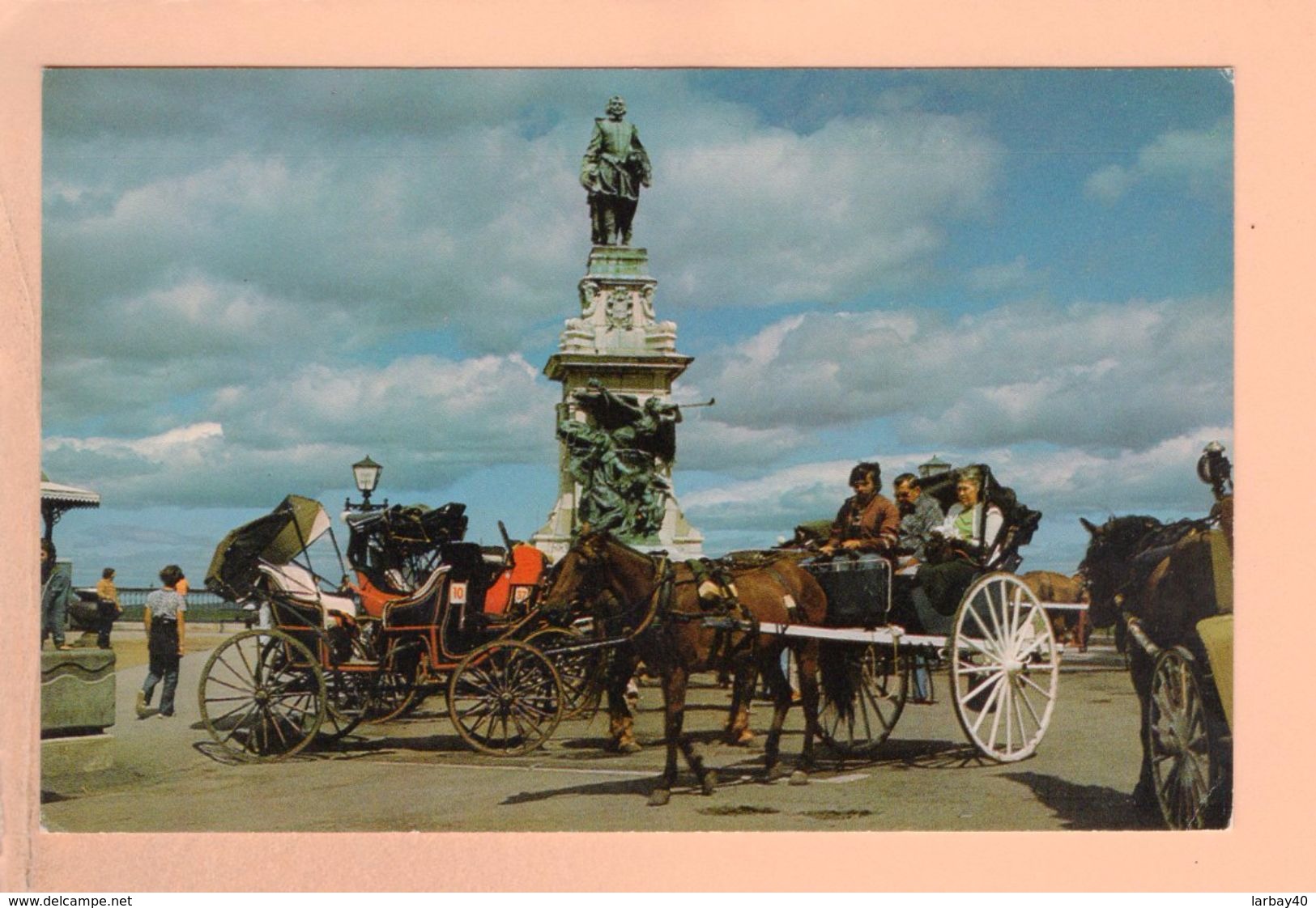 Cpa Cartes Postales Ancienne - Quebec Monument Champlain - Québec - Beauport