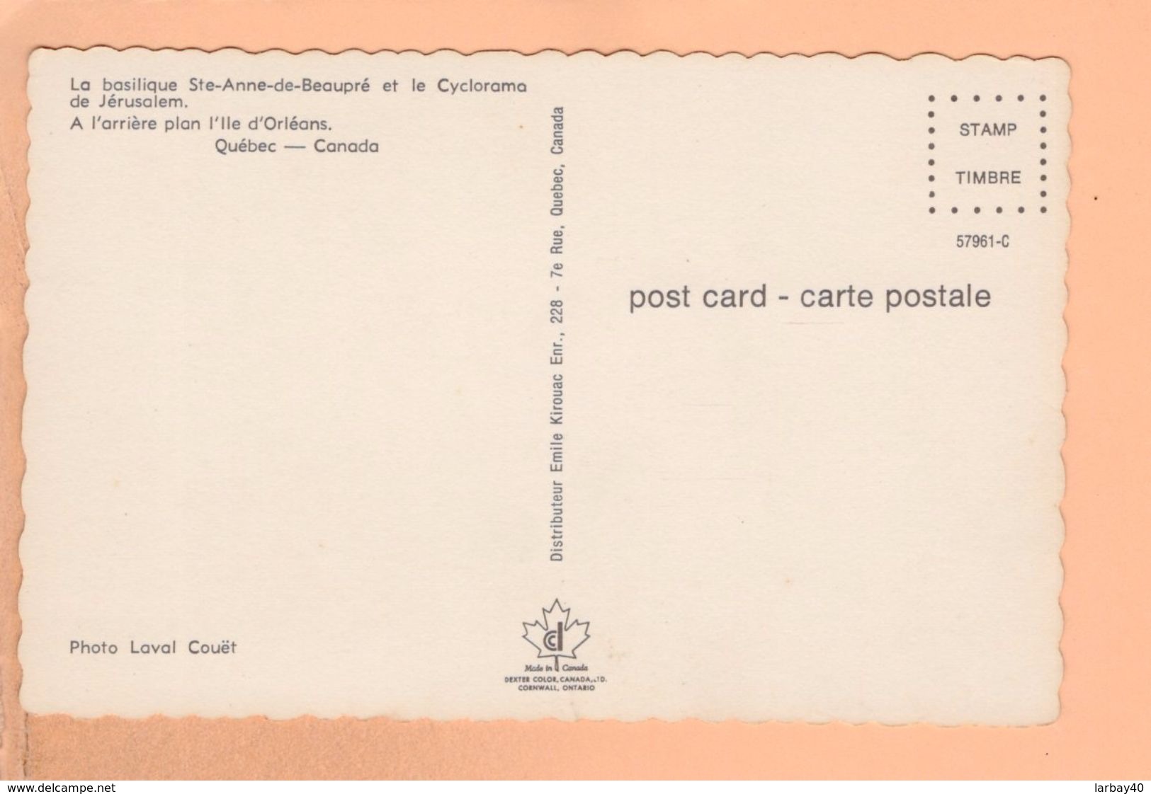 Cpa Cartes Postales Ancienne - Quebec Ste Anne De Beaupre - Québec - Beauport