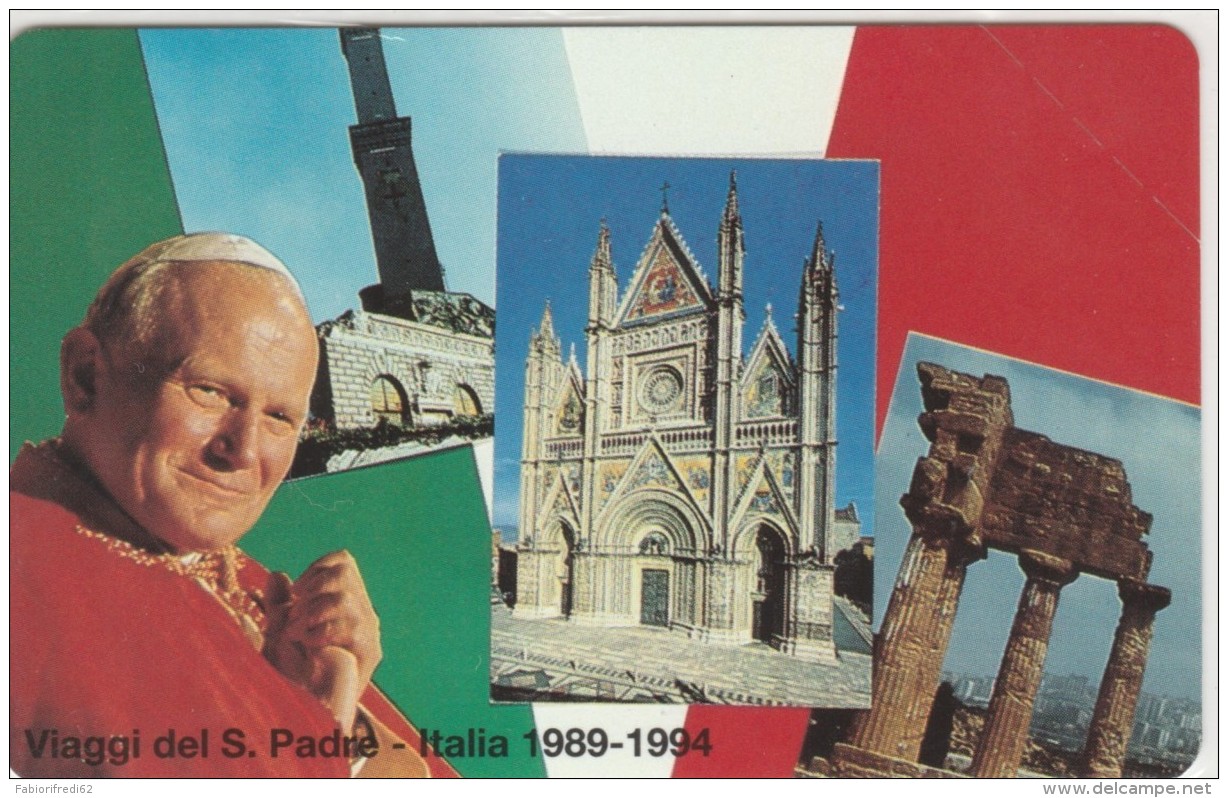 SCHEDA TELEFONICA NUOVA VATICANO SCV21 VIAGGI PAPA ITALIA - Vatican