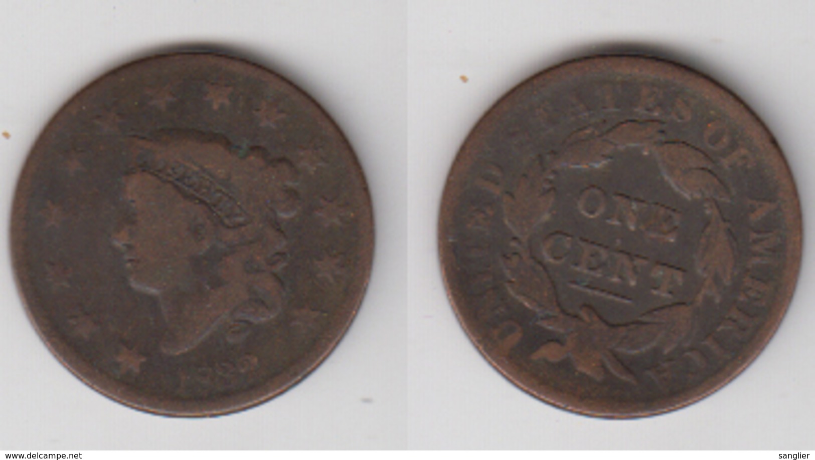 USA - 1 CENT 1832 - 1816-1839: Coronet Head