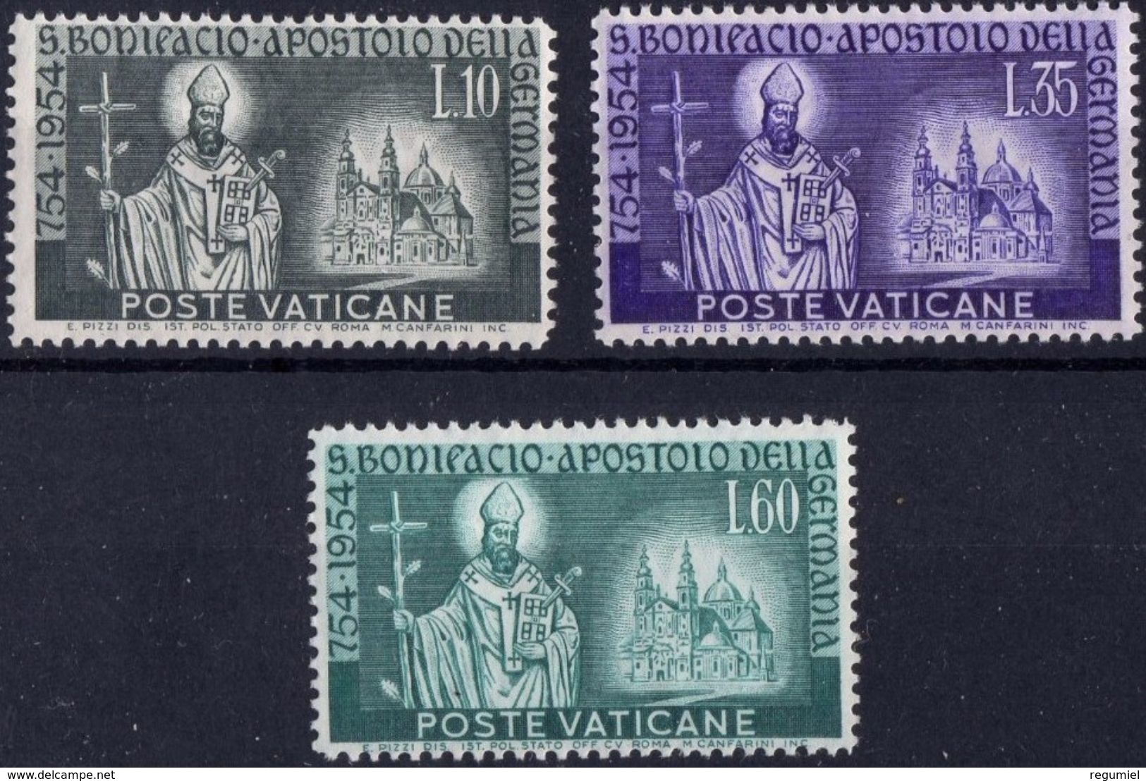 Vaticano 0210/212 ** MNH. 1955 - Nuevos