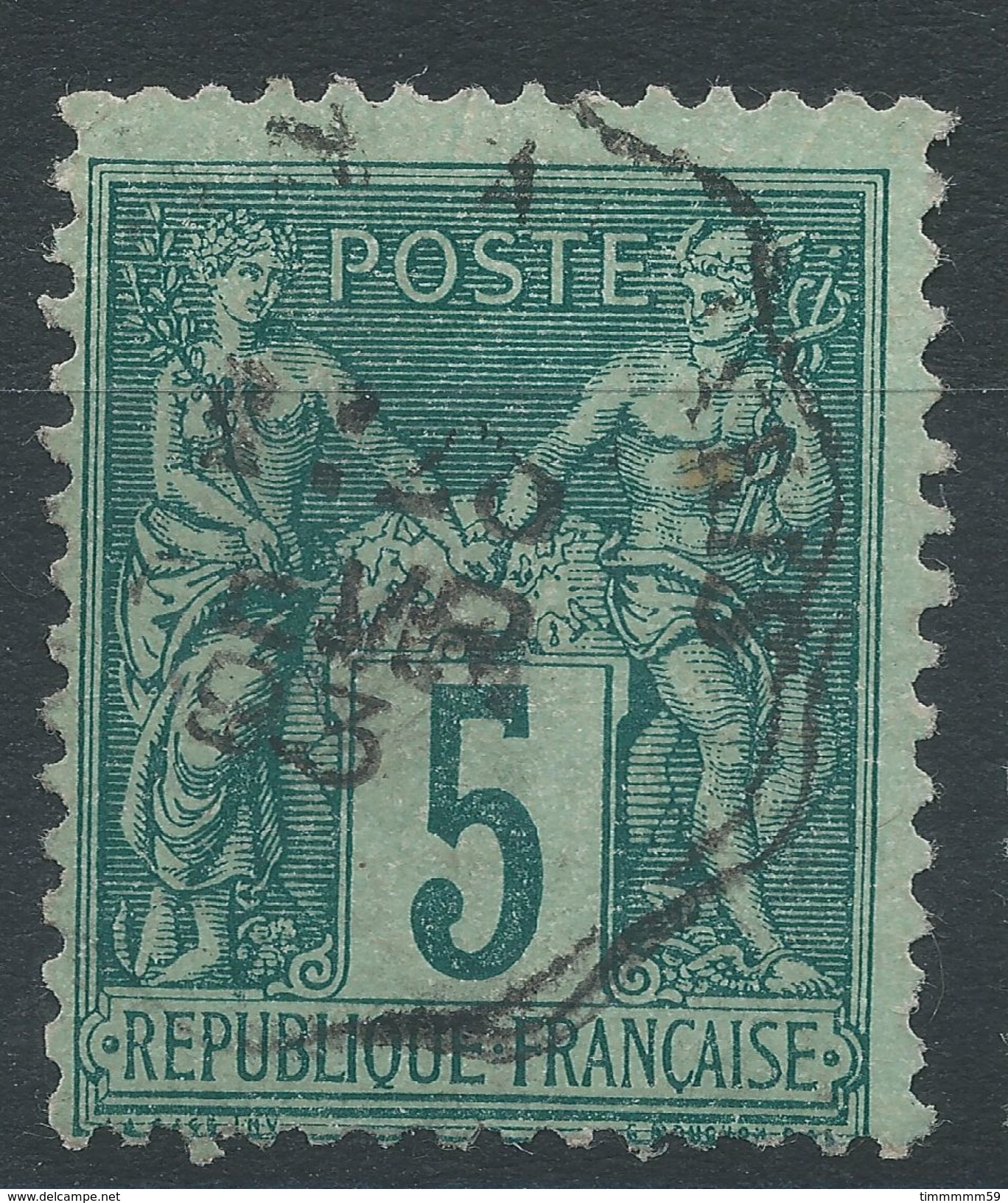 Lot N°37277   N°75, Oblit Cachet à Date Des Ambulants - 1876-1898 Sage (Type II)