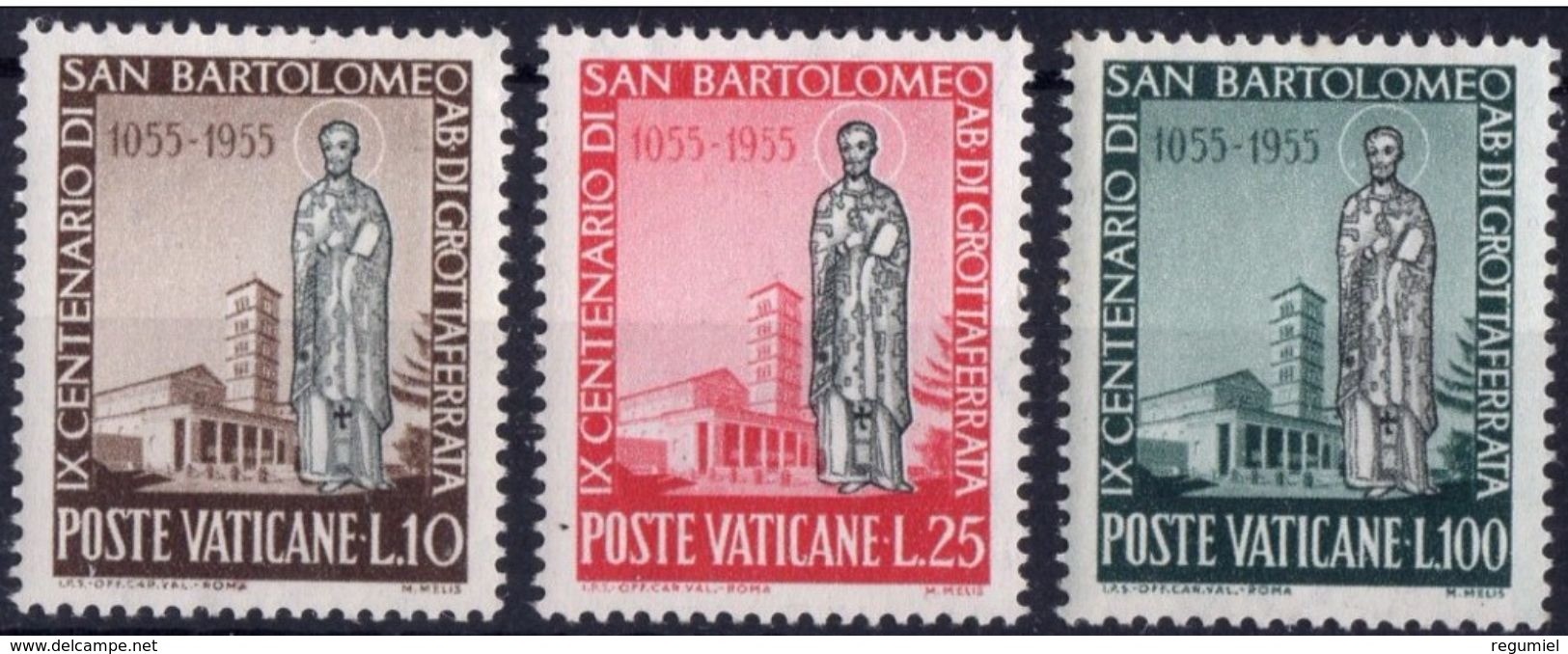 Vaticano 0218/220 ** MNH. 1955 - Nuevos