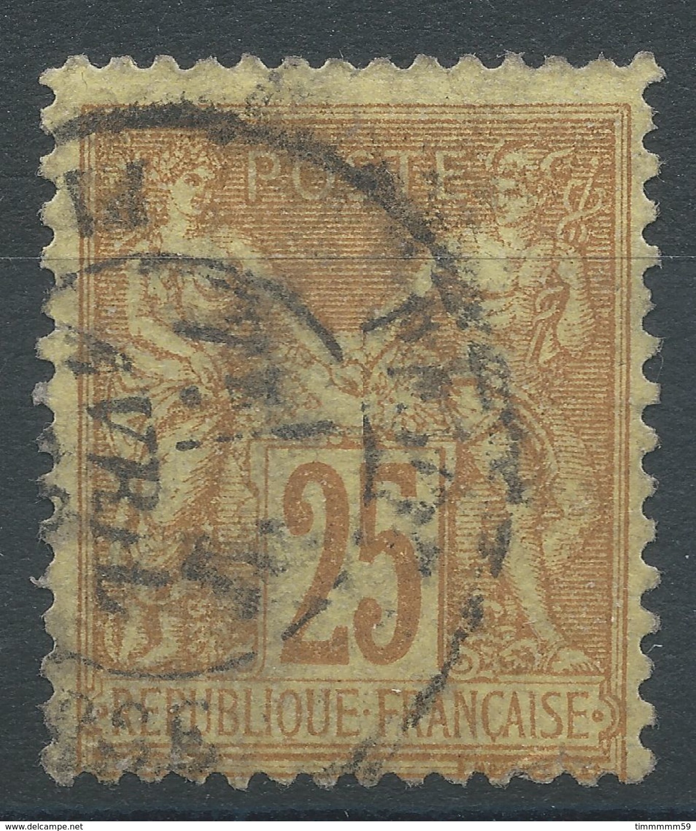 Lot N°37281   N°92, Oblit Cachet à Date De PARIS - 1876-1898 Sage (Tipo II)