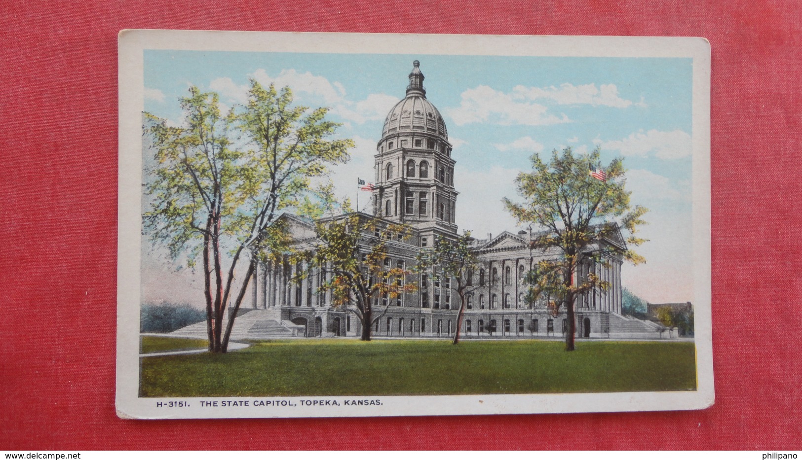 Fred Harvey  H 3151  State Capitol - Kansas > Topeka Ref 2696 - Topeka