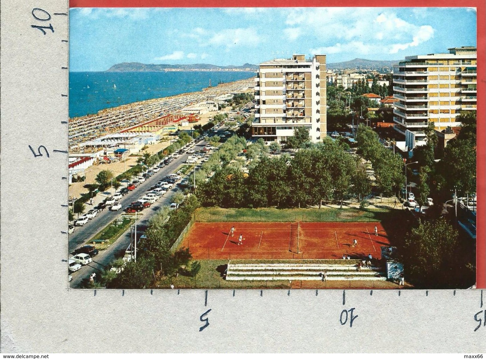 CARTOLINA VG ITALIA - RICCIONE (RM) - Panorama - 10 X 15 - ANN. 1970 - Rimini