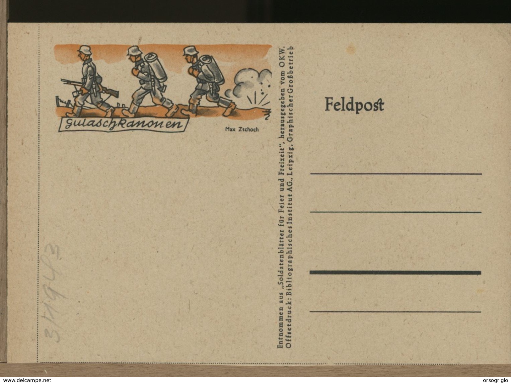 GERMANIA - 1943 - FELDPOST - FANTERIA IN MARCIA - Briefe U. Dokumente