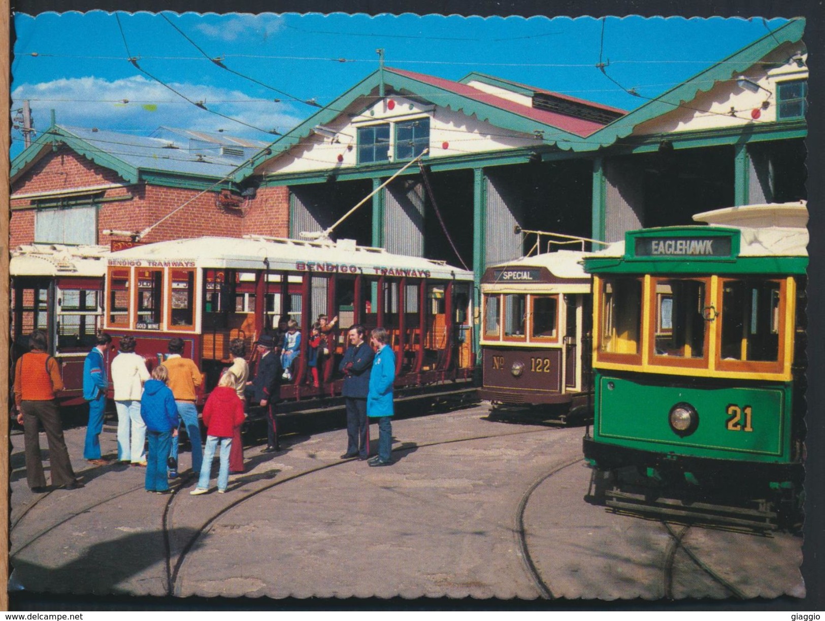 °°° 8105 - AUSTRALIA - BENDIGO VINTAGE TRAMWAY MUSEUM AND DEPOT - 1987 With Stanps °°° - Bendigo