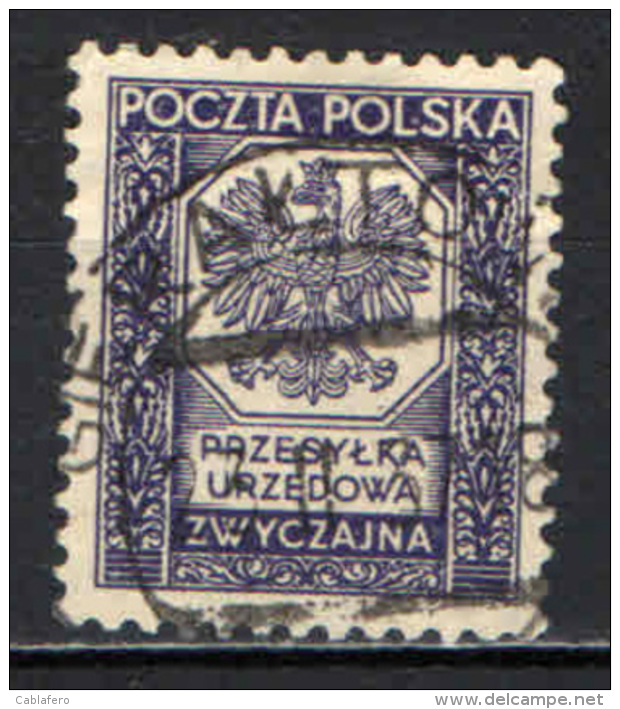 POLONIA - 1935 - STEMMA DELLA POLONIA - USATO - Officials