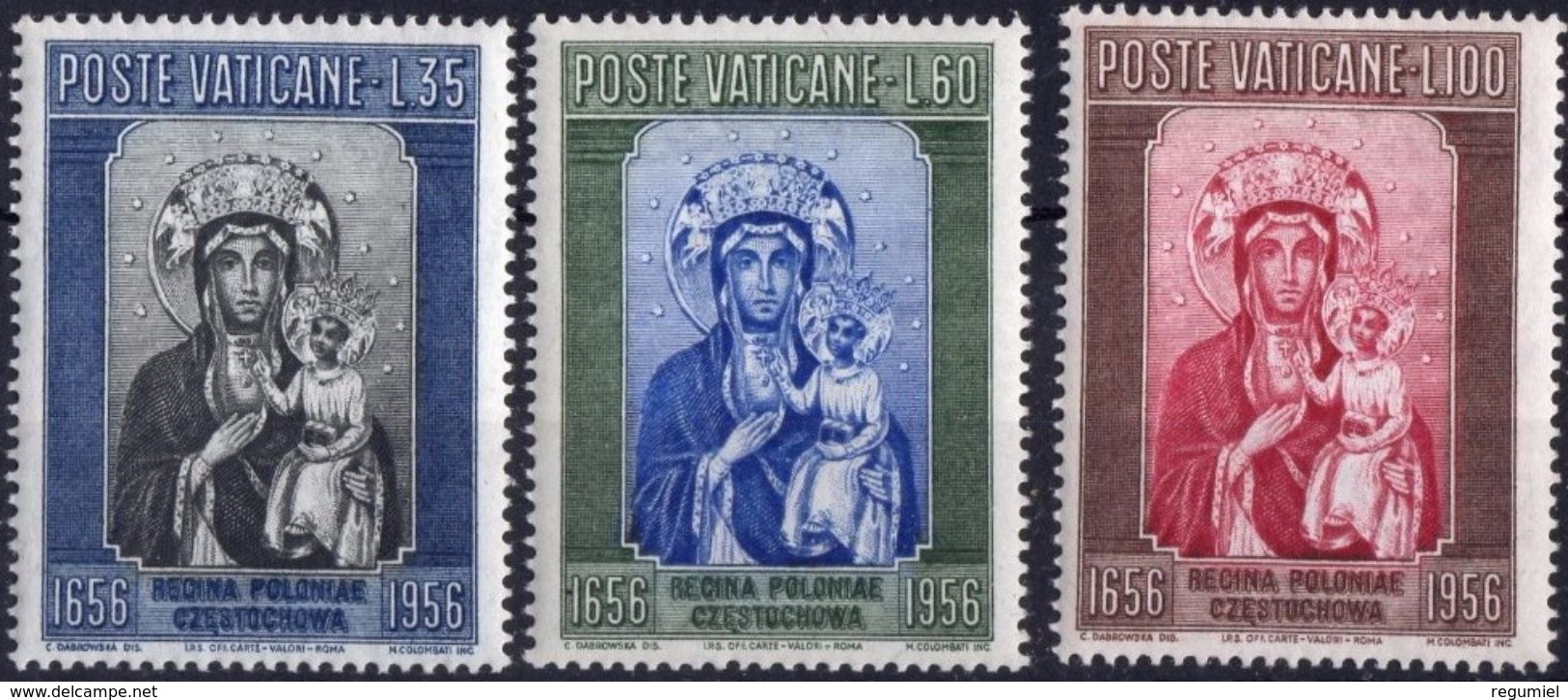 Vaticano 0234/236 ** MNH. 1956 - Nuevos