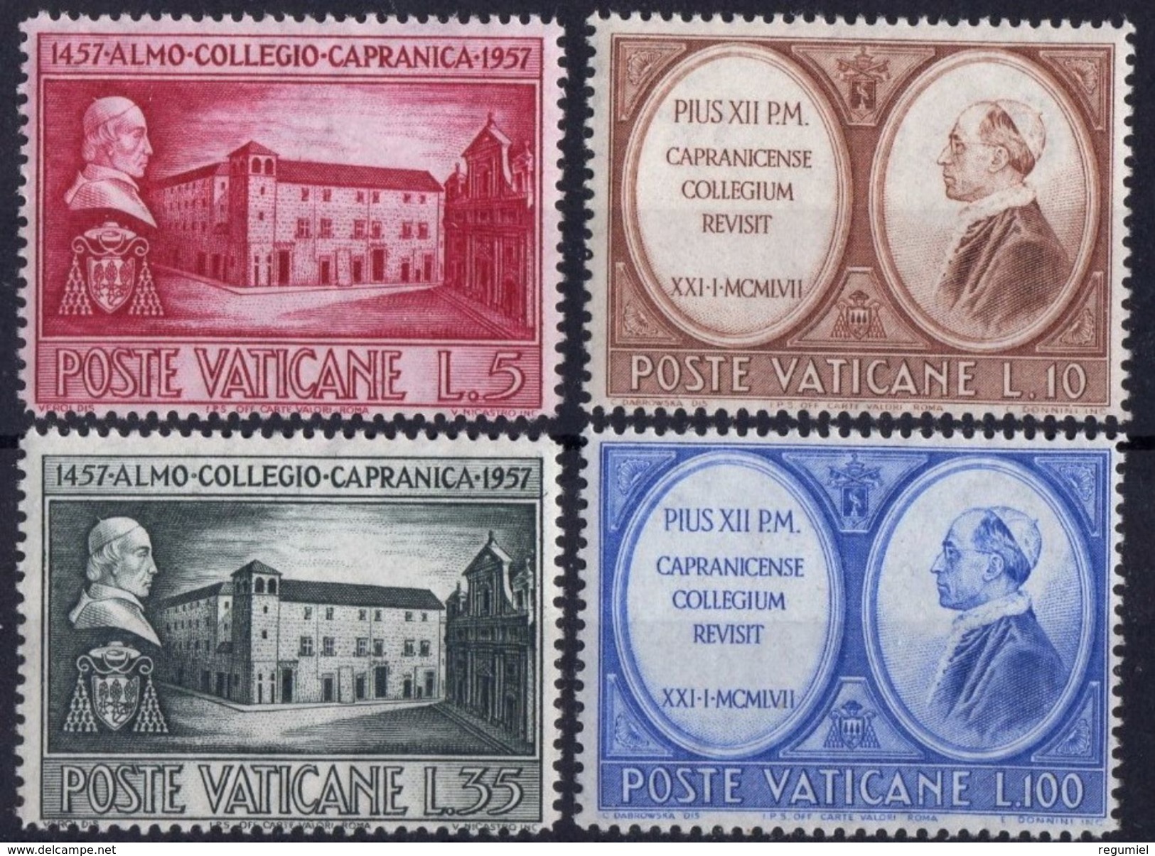 Vaticano 0241/244 ** MNH. 1957 - Nuevos