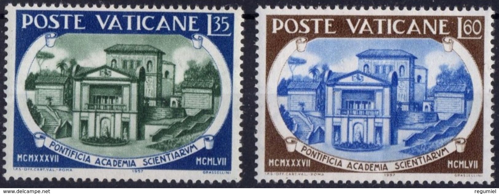 Vaticano 0245/246 ** MNH. 1957 - Nuevos