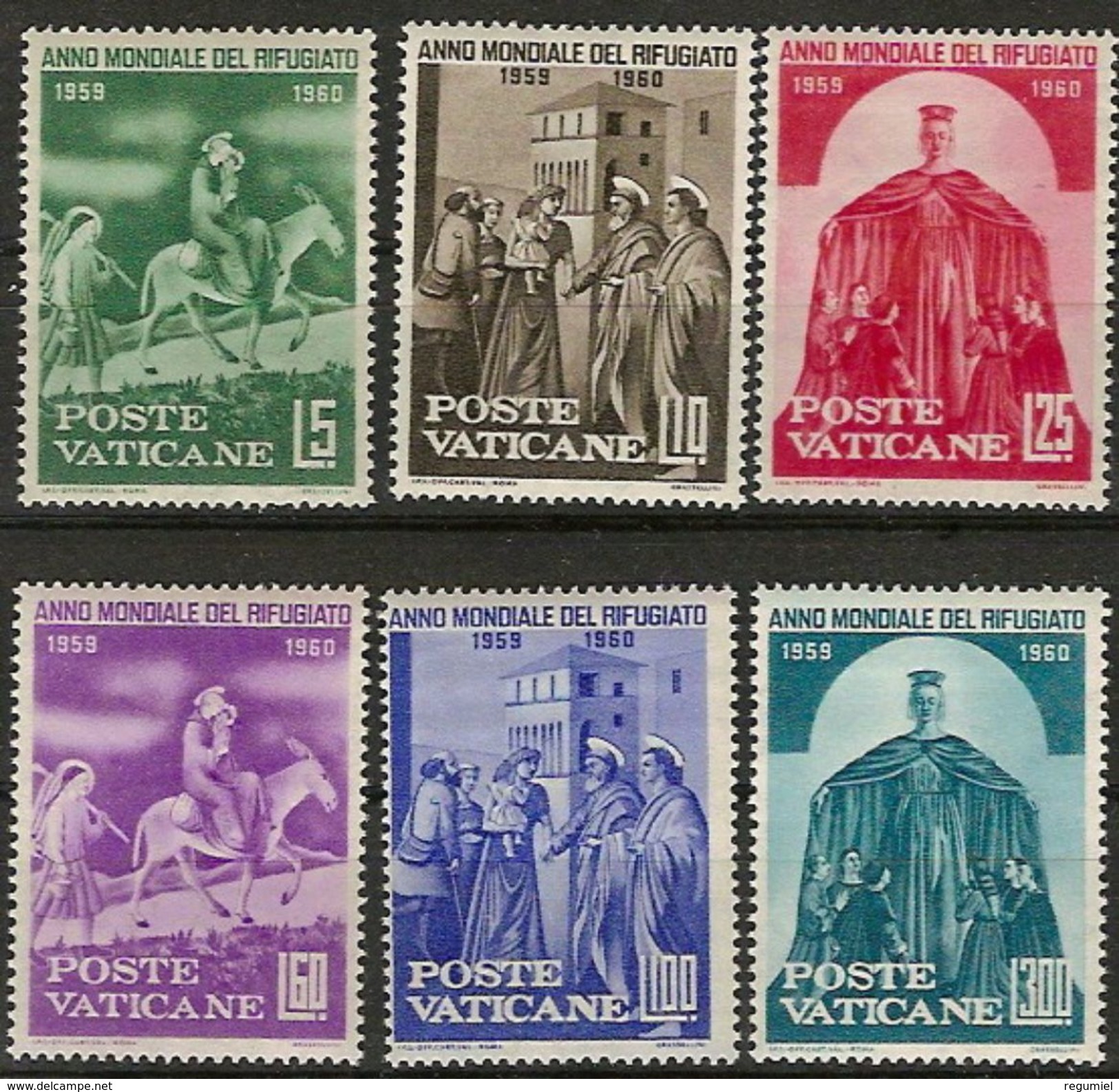 Vaticano 0293/298 ** MNH. 1960 - Nuevos