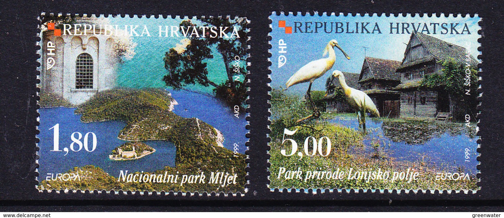 Europa Cept 1999 Croatia 2v ** Mnh (36842G) Promotion - 1999