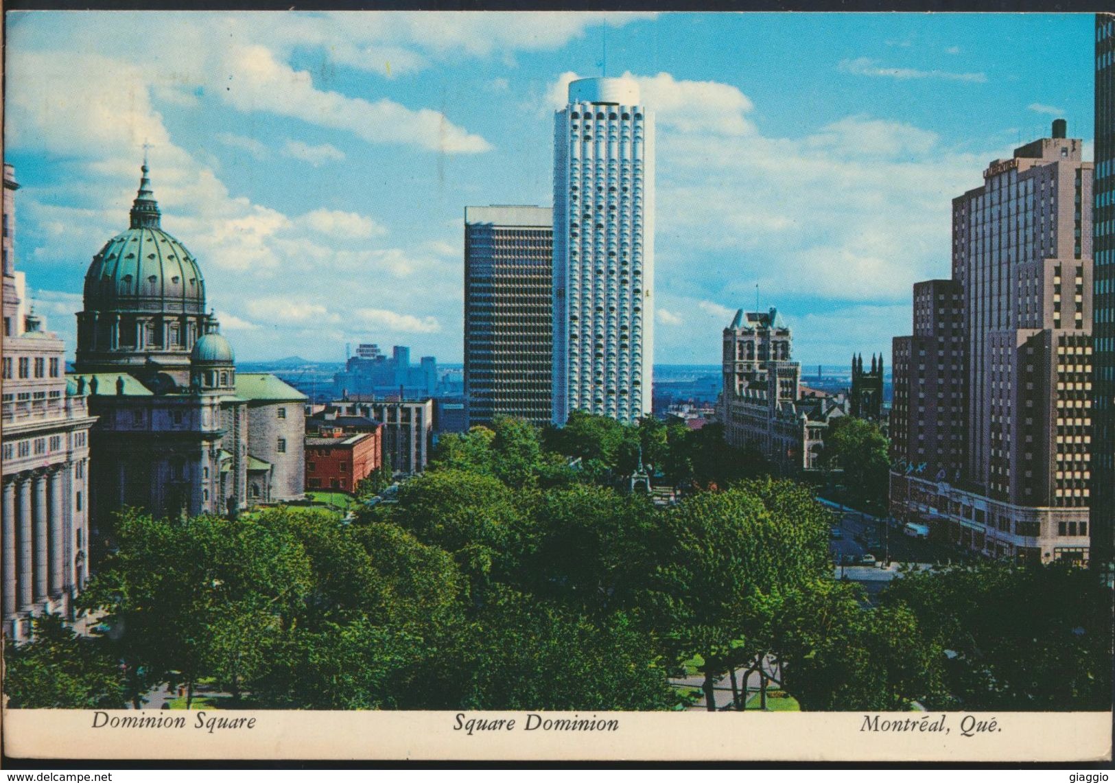 °°° 8122 - CANADA - MONTREAL - DOMINION SQUARE - 1981 With Stamps °°° - Montreal