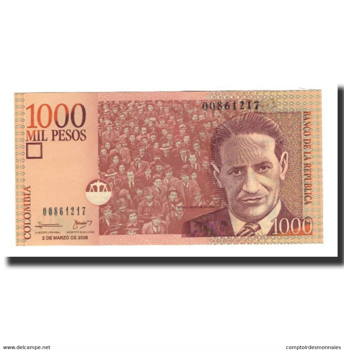 Billet, Colombie, 1000 Pesos, 2005-03-02, KM:450h, NEUF - Colombia