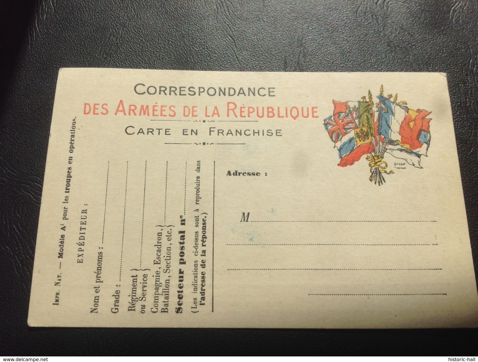 Correspondance Militaire - 6 Drapeaux - Franchise Militaire 1914-1918 - Covers & Documents