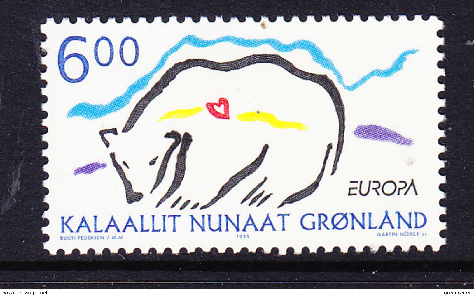 Europa Cept 1999 Greenland 1v  ** Mnh (36843I) - 1999