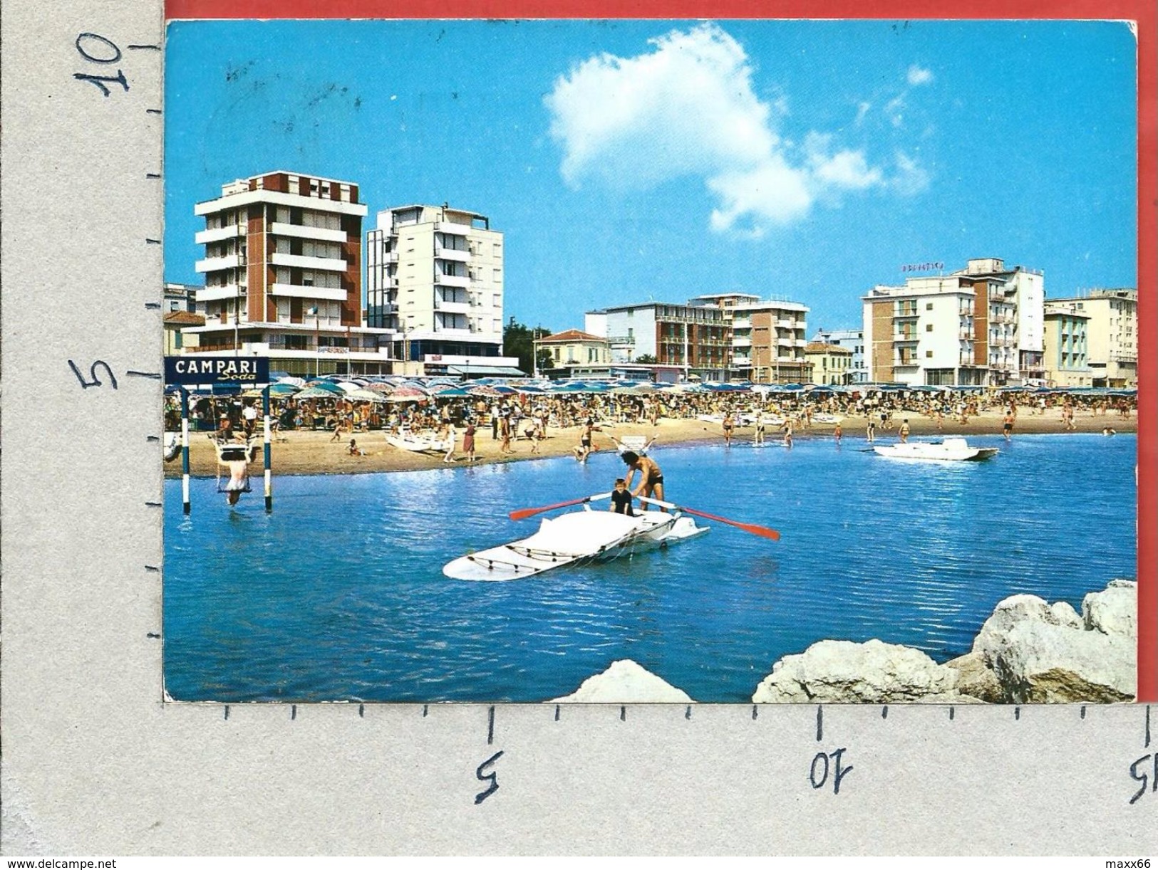 CARTOLINA VG ITALIA - RIMINI - VISERBA - Alberghi Visti Dal Mare - 10 X 15 - ANN. 1971 - Rimini