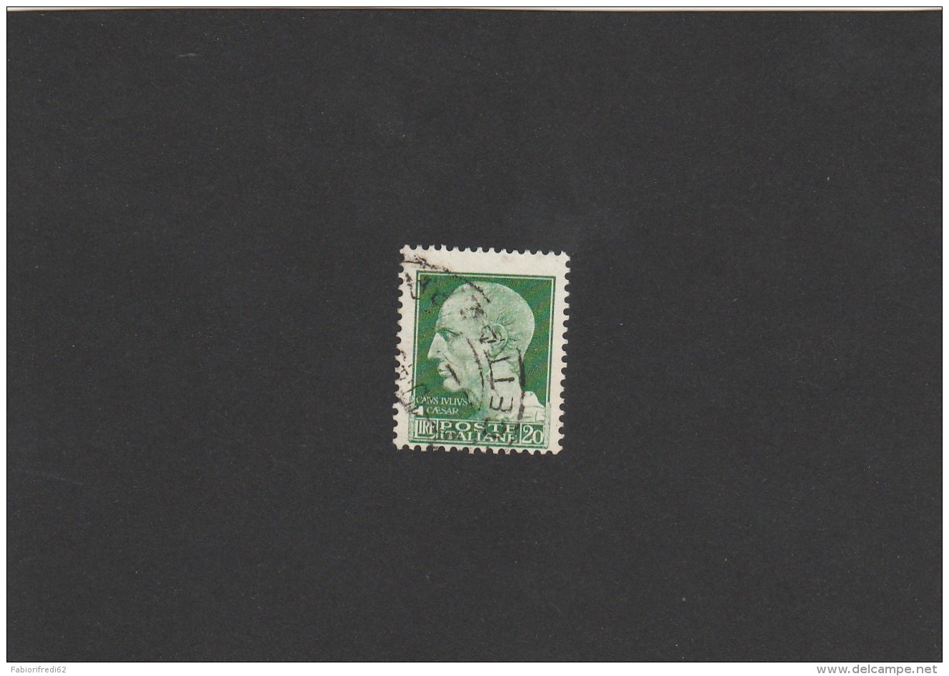 REGNO ITALIA 1929 FRANCOBOLLO USATO 259 20 L VERDE SERIE IMPERIALE  (FB6 - Usati