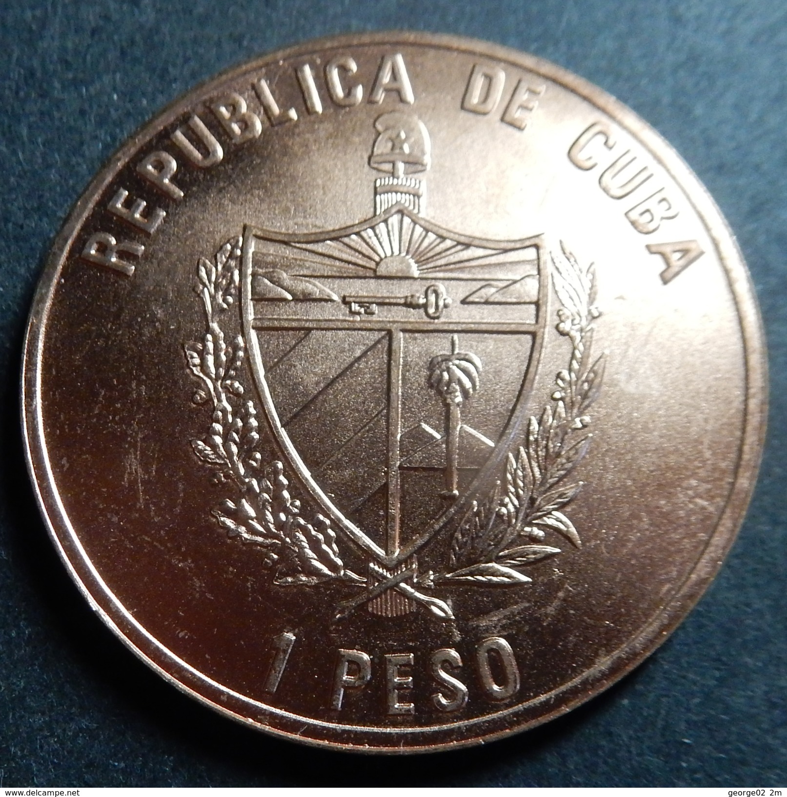 Cuba 1 Peso 1995 Centennial 1895 Copper Top Grade - Cuba