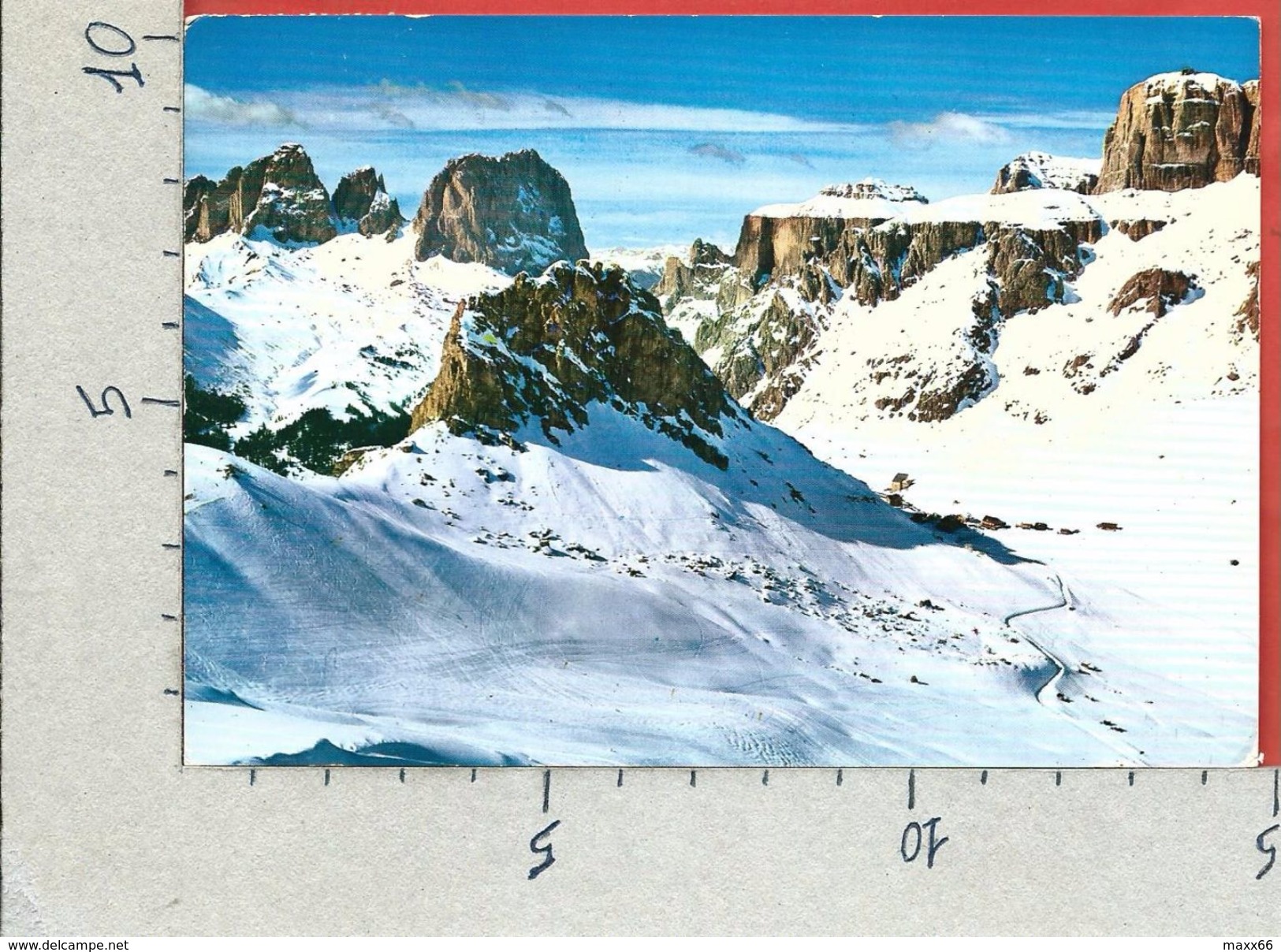 CARTOLINA VG ITALIA - PASSO PORDOI (TN) - Gruppo Del Sassolungo - 10 X 15 - ANN. 1977 NATALE 1976 - Trento