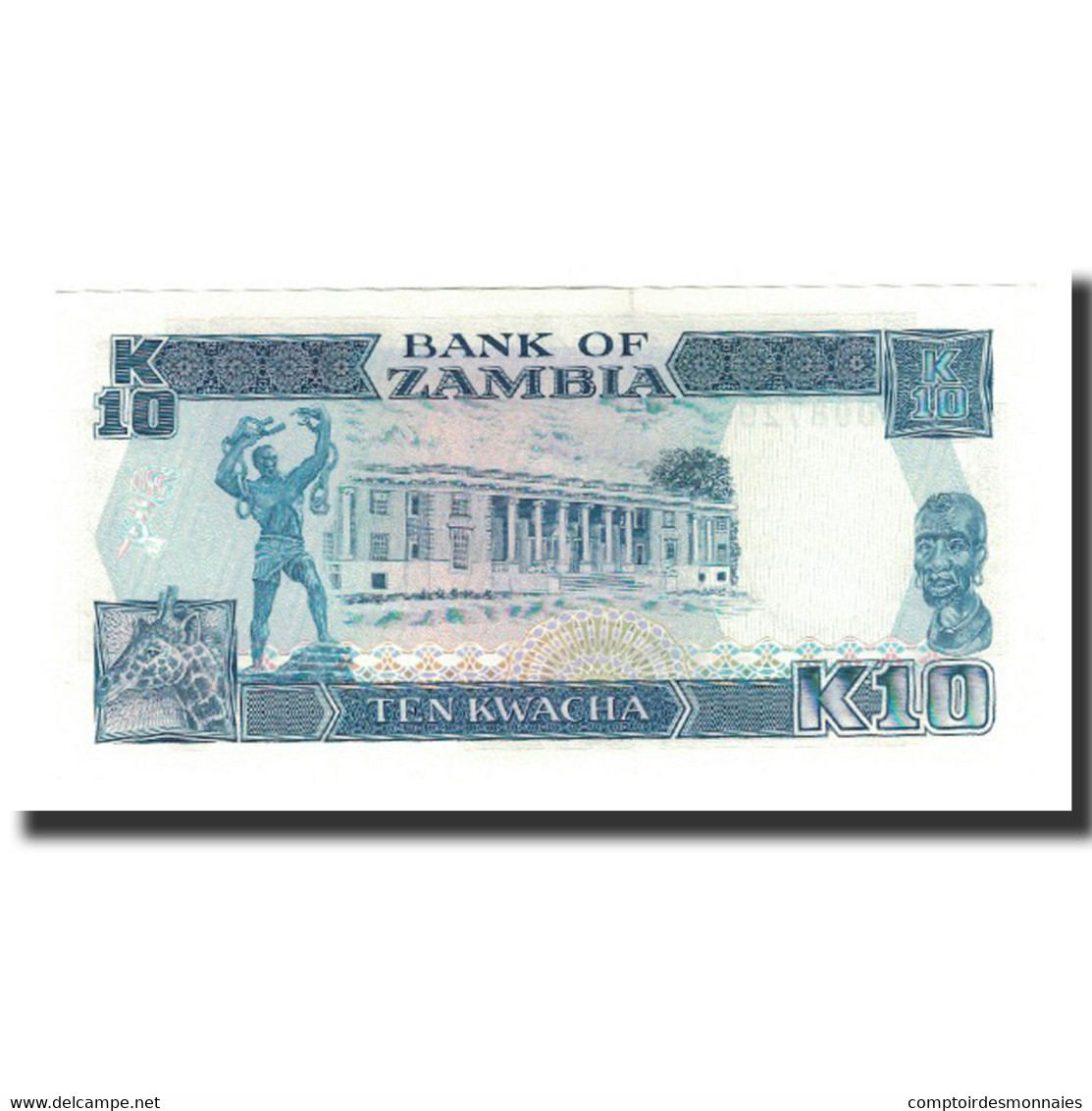 Billet, Zambie, 10 Kwacha, Undated (1989-91), KM:31b, NEUF - Zambia