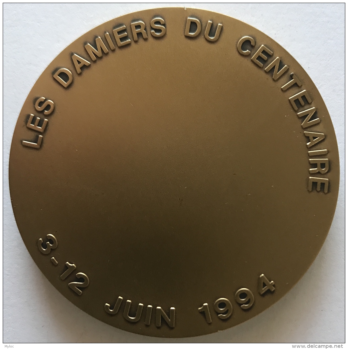 Médaille. Course Automobile Paris-Rouen "Les Damiers Du Centenaire". Juin 1994. Rallye Historique. 65mm-144gr. - Otros & Sin Clasificación