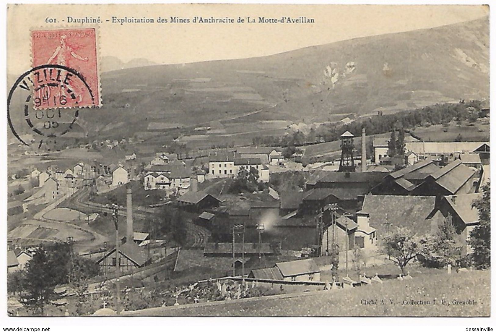 DAUPHINE Exploitation Des Mines D'Anthracite De La MOTTE-D'AVEILLAN - Motte-d'Aveillans