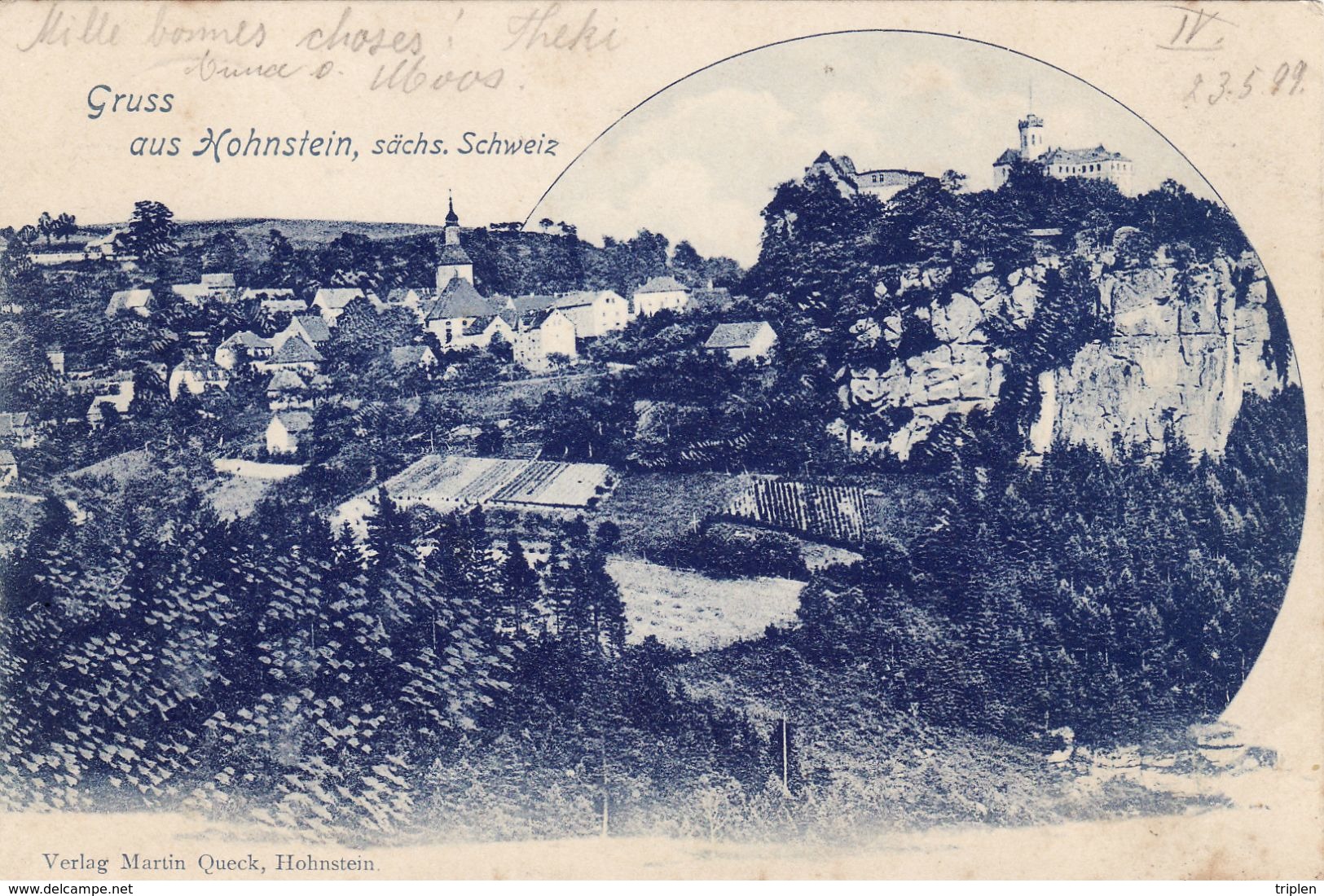 Gruss Aus Hohnstein 1899 - Hohnstein (Saechs. Schweiz)