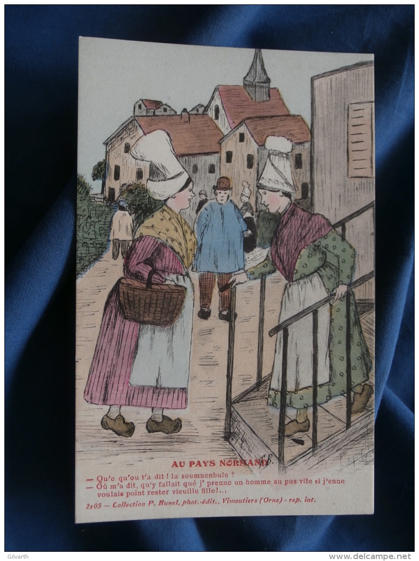 Illustration  Au Pays Normand   Femmes  Coll. Bunel 2105 Vimoutiers  - L328 - Vimoutiers