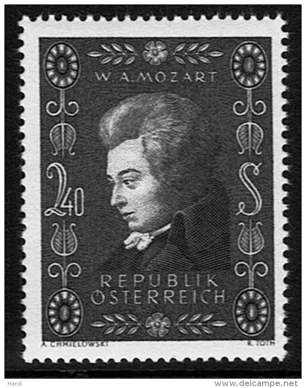 Österreich, 1956, " 200. Geburtstag Von Wolfgang Amadeus Mozart" Mi.Nr.:1024 ** - Unused Stamps