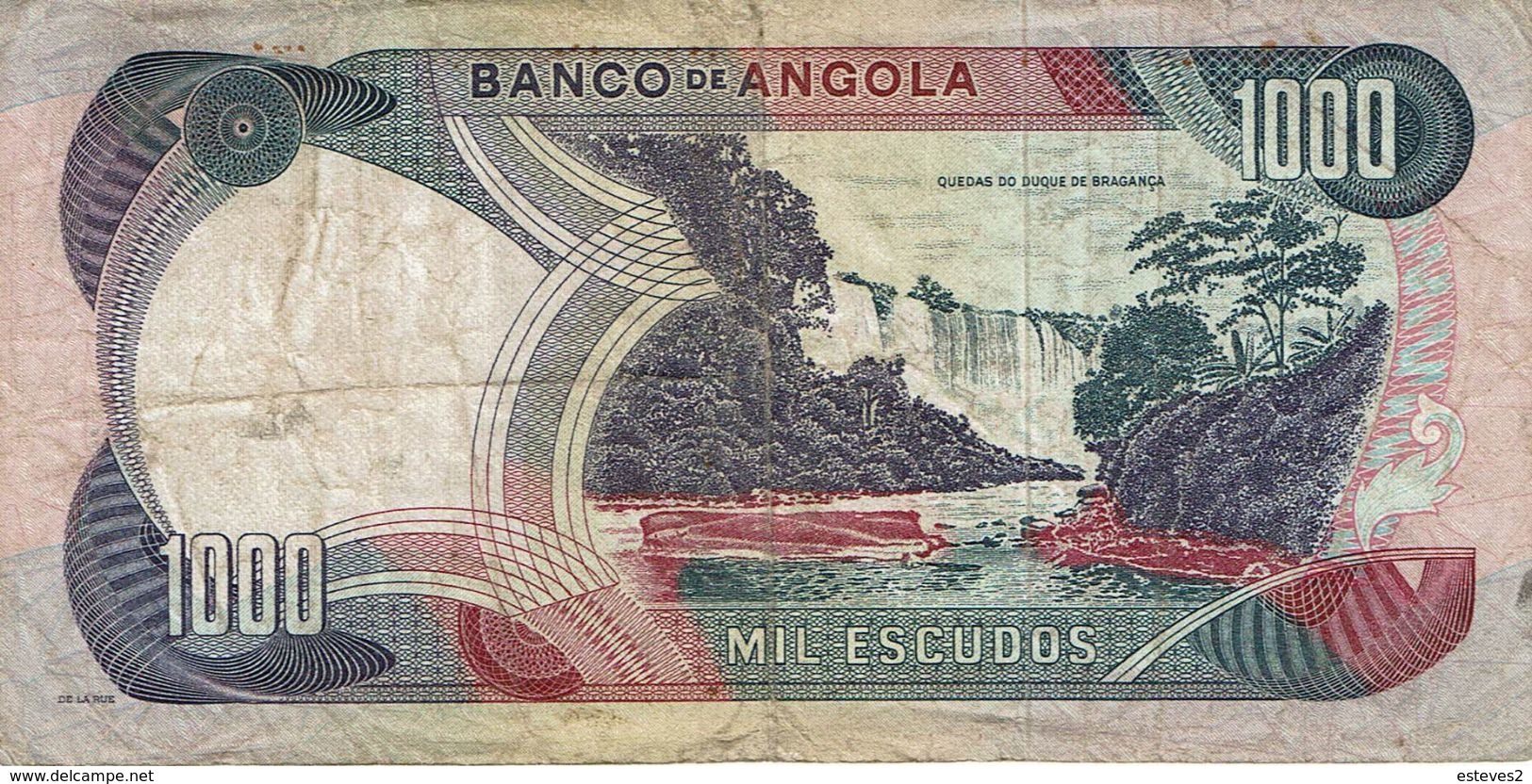 Angola , 1972 , 1000 Escudos , Marechal Carmona , Used - Angola