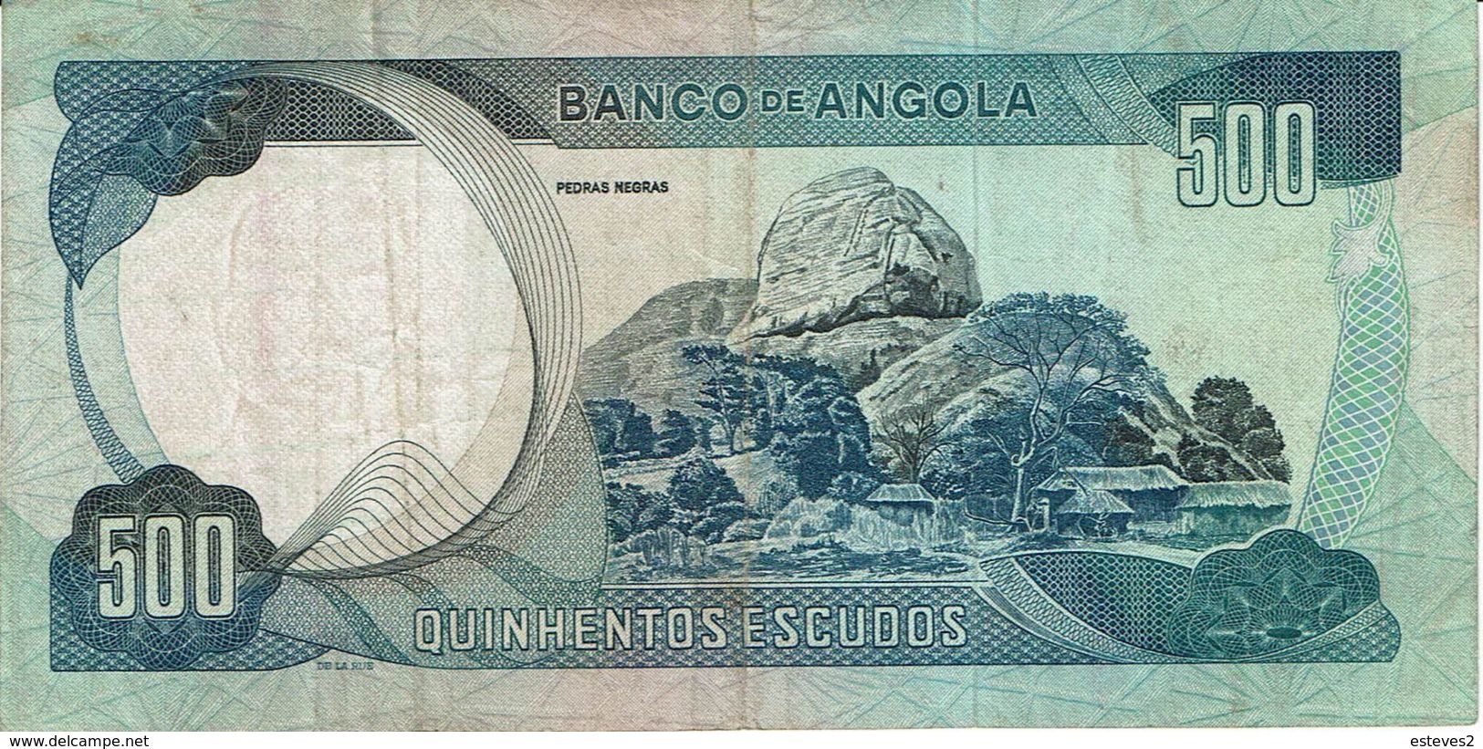 Angola , 1972 , 500 Escudos , Marechal Carmona , Used - Angola