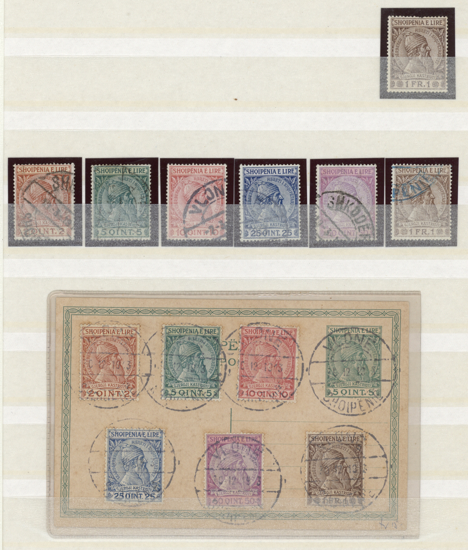 O/*/**/Brfst Albanien: 1913/1975 (ca.), Comprehensive Mint And Used Collection In A Stockbook, From Early Issues - Albanië